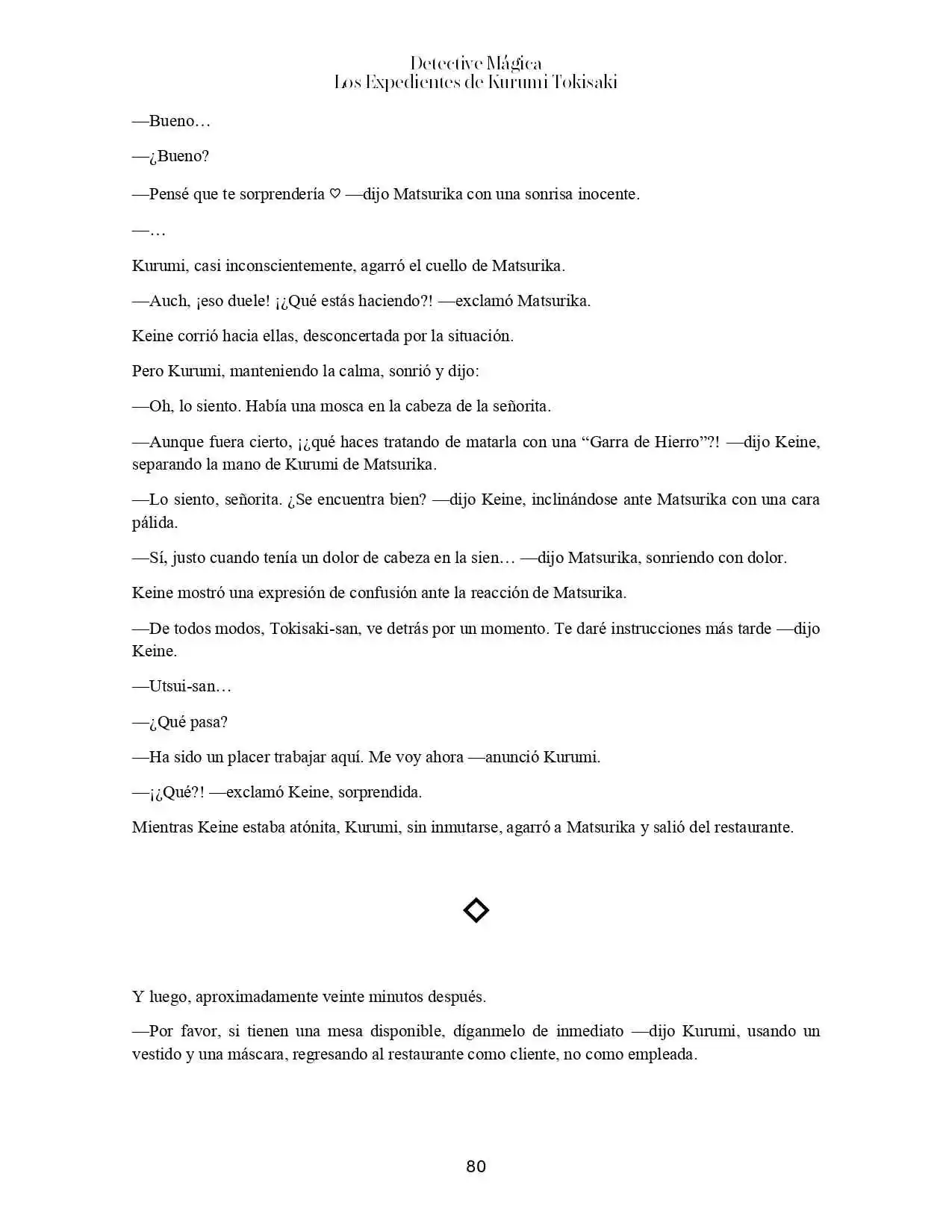Magic Detective - Kurumi Tokisaki Case File's (Novela) - Capítulo 3 - Página 17 - LectorTMOo