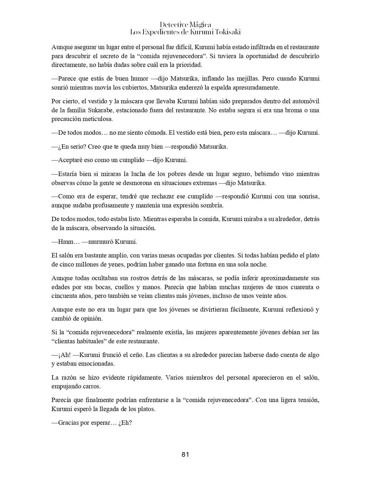 Magic Detective - Kurumi Tokisaki Case File's (Novela) - Capítulo 3 - Página 18 - LectorTMOo