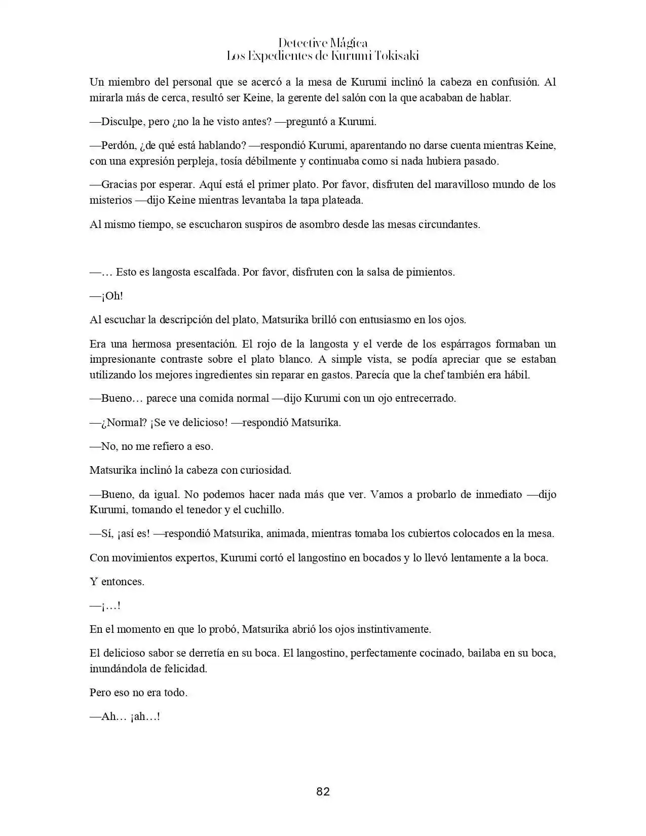 Magic Detective - Kurumi Tokisaki Case File's (Novela) - Capítulo 3 - Página 19 - LectorTMOo