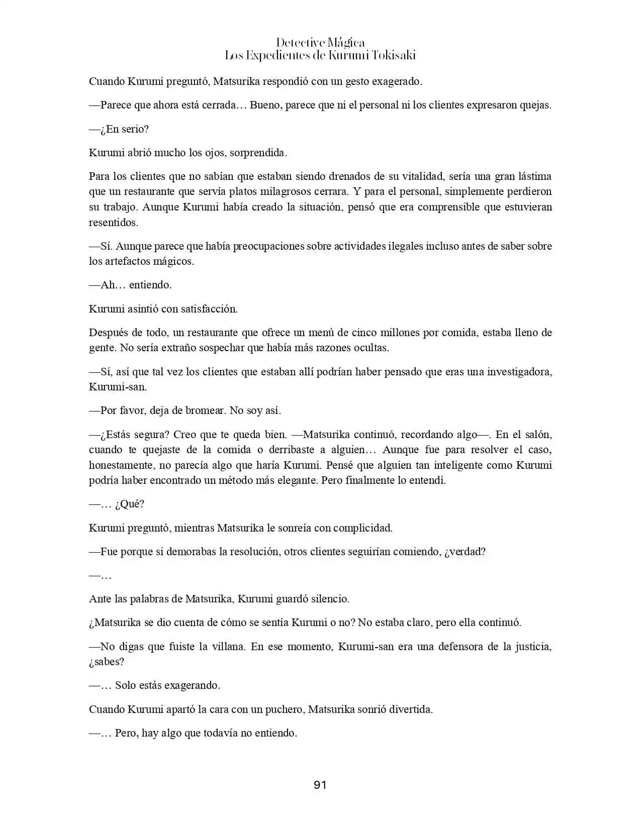 Magic Detective - Kurumi Tokisaki Case File's (Novela) - Capítulo 3 - Página 28 - LectorTMOo