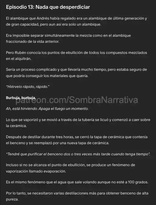 Magnate Español Con Conocimientos Químicos (Novela) - Capítulo 13 - Página 1 - LectorTMOo