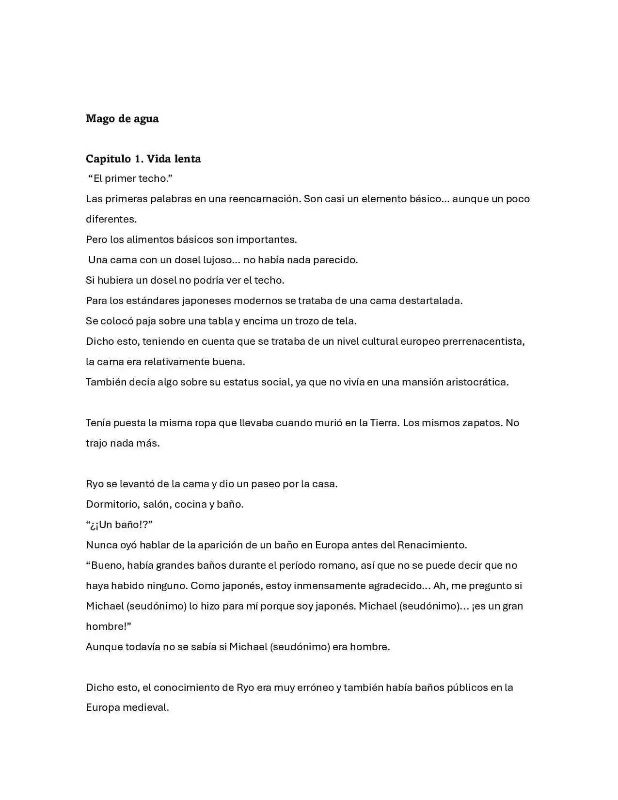 Mago De Agua (Novela) - Capítulo 1 - Página 1 - LectorTMOo