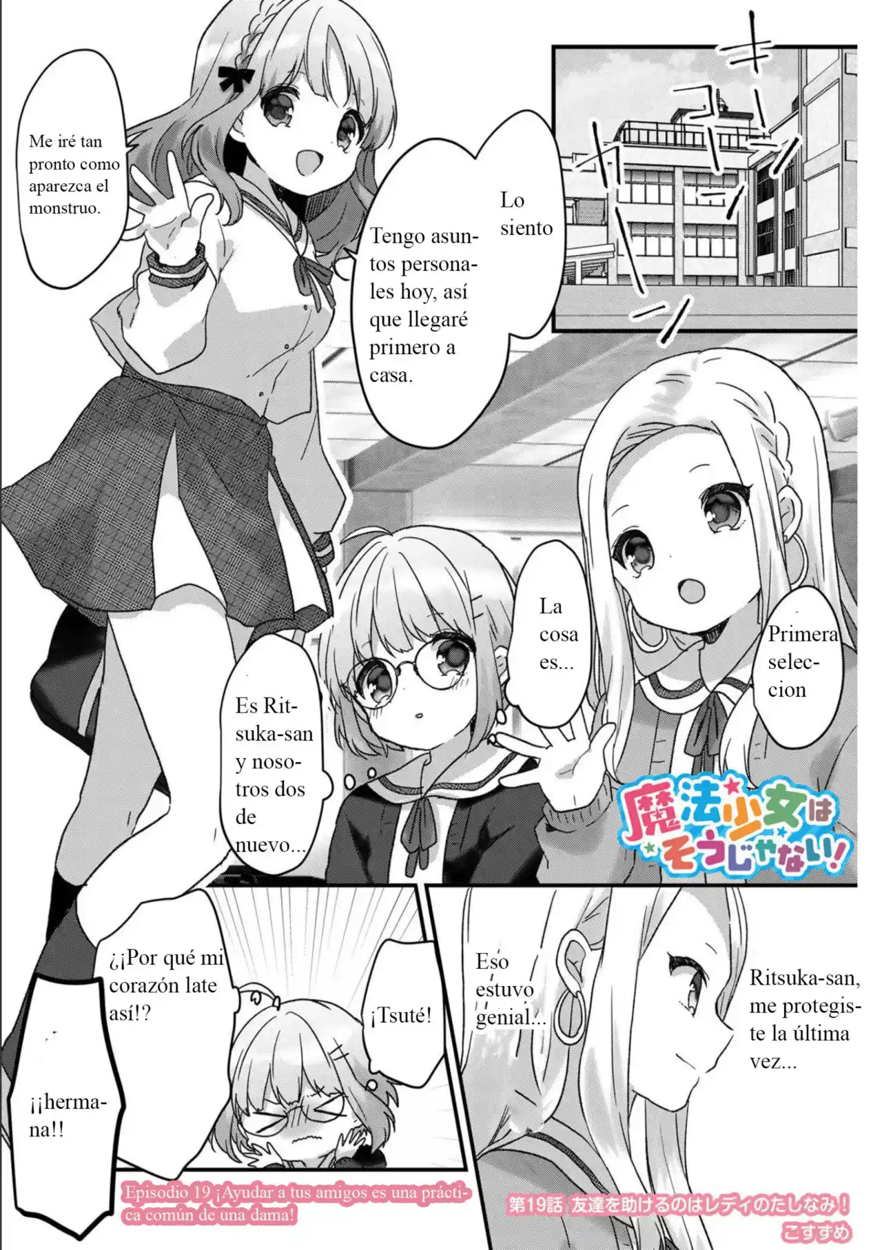 Mahō Shōjo Wa Sō Janai! - Capítulo 19 - Página 1 - LectorTMOo