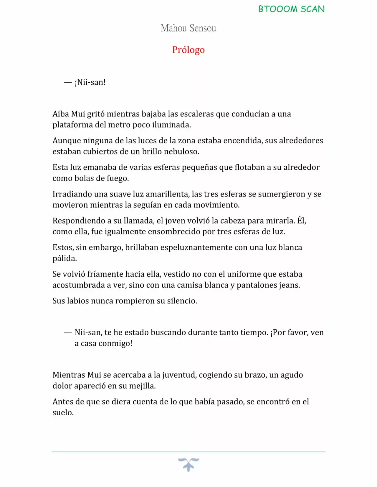Mahou Sensou - Novela (Novela) - Capítulo  - Página 8 - LectorTMOo