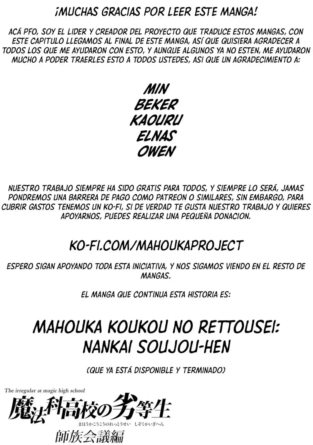 Mahouka Koukou No Rettousei - Steeplechase-hen - Capítulo 59 - Página 38 - LectorTMOo