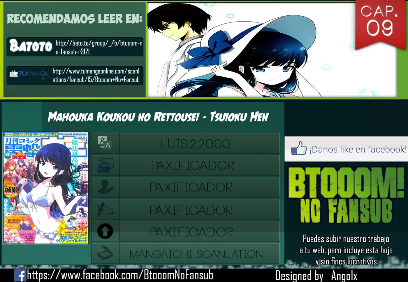 Mahouka Koukou No Rettousei - Tsuioku Hen - Capítulo 0.9 - Página 1 - LectorTMOo