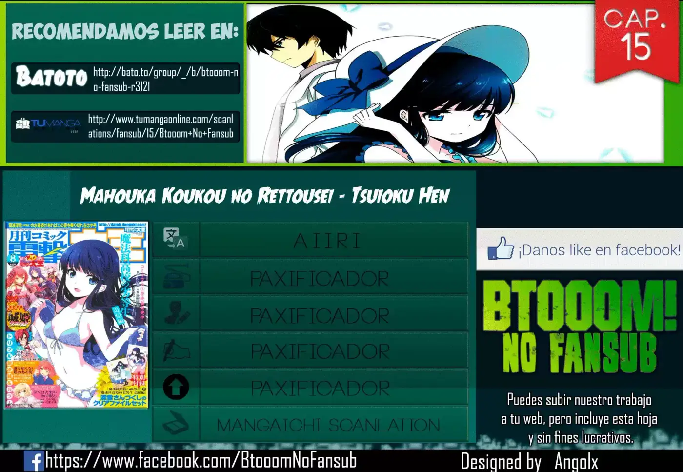 Mahouka Koukou No Rettousei - Tsuioku Hen - Capítulo 15 - Página 1 - LectorTMOo