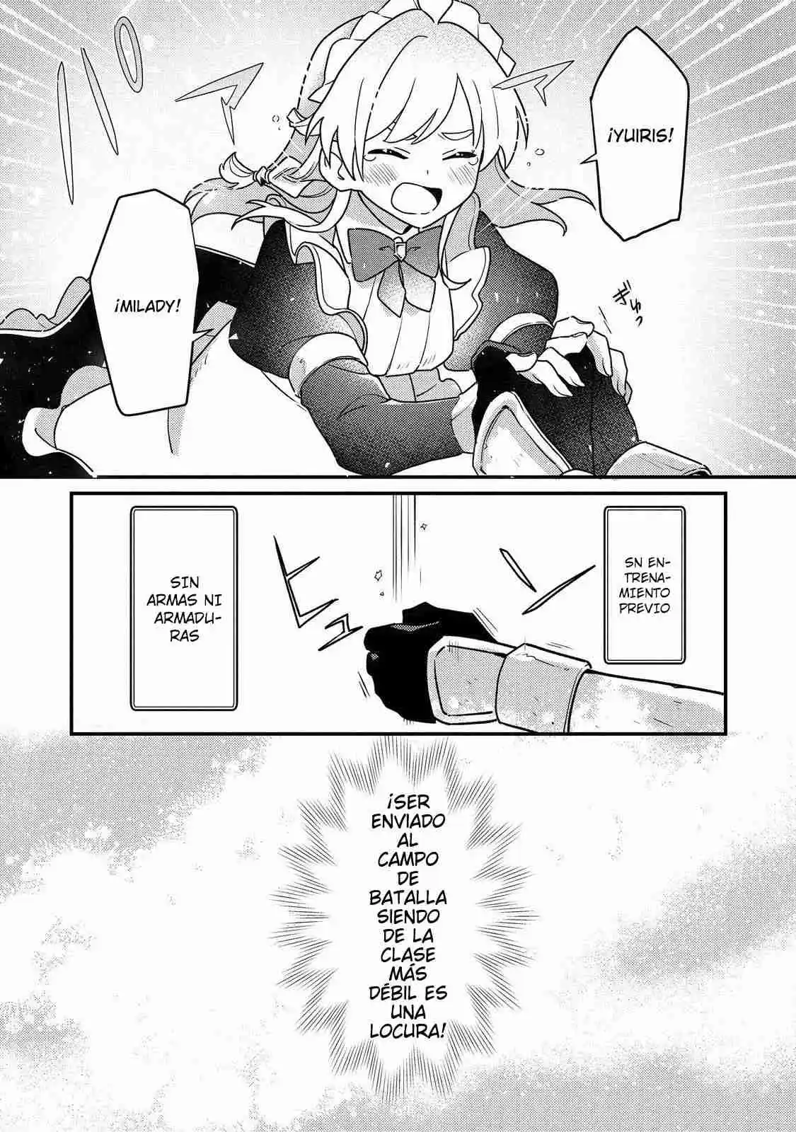MAIDES MAID, JIGOKU NO SENJO NI TENSO SARERU. KOYU NO GOMI SHUSHU MAHO DE, SAIJAKU CLASS NO MAMA JINRUI SAIKYO NI. MAID ATTACKS IN DESTINY capítulo 1 página 17