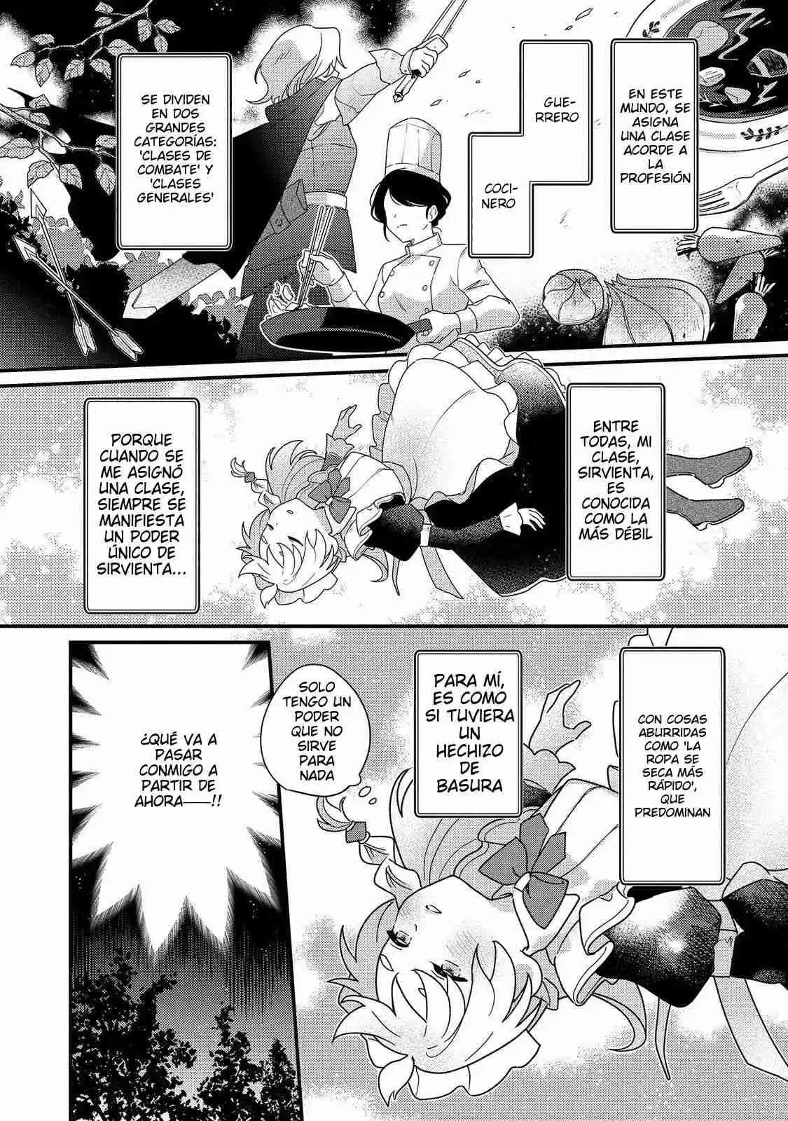MAIDES MAID, JIGOKU NO SENJO NI TENSO SARERU. KOYU NO GOMI SHUSHU MAHO DE, SAIJAKU CLASS NO MAMA JINRUI SAIKYO NI. MAID ATTACKS IN DESTINY capítulo 1 página 18
