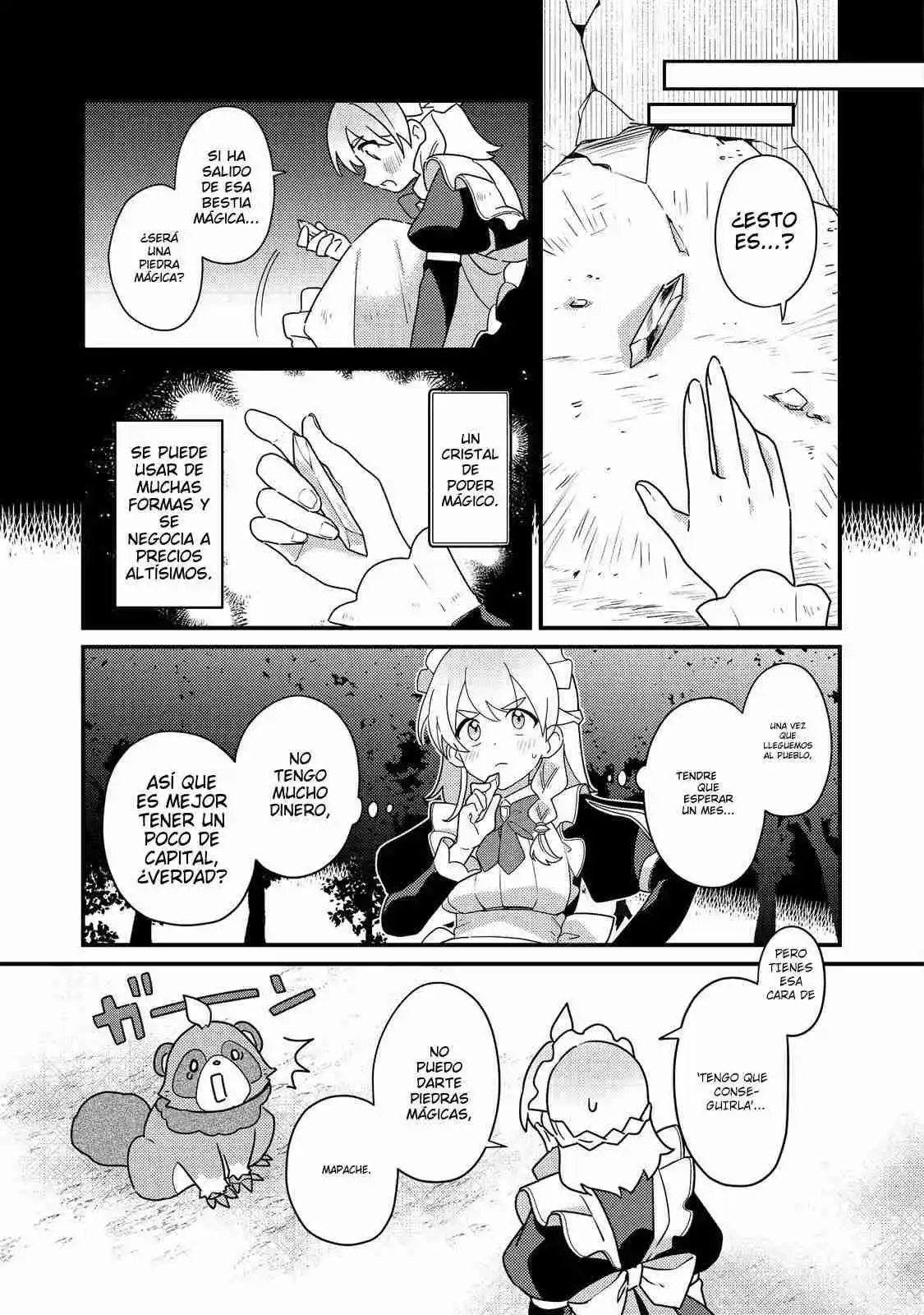 MAIDES MAID, JIGOKU NO SENJO NI TENSO SARERU. KOYU NO GOMI SHUSHU MAHO DE, SAIJAKU CLASS NO MAMA JINRUI SAIKYO NI. MAID ATTACKS IN DESTINY capítulo 2 página 6