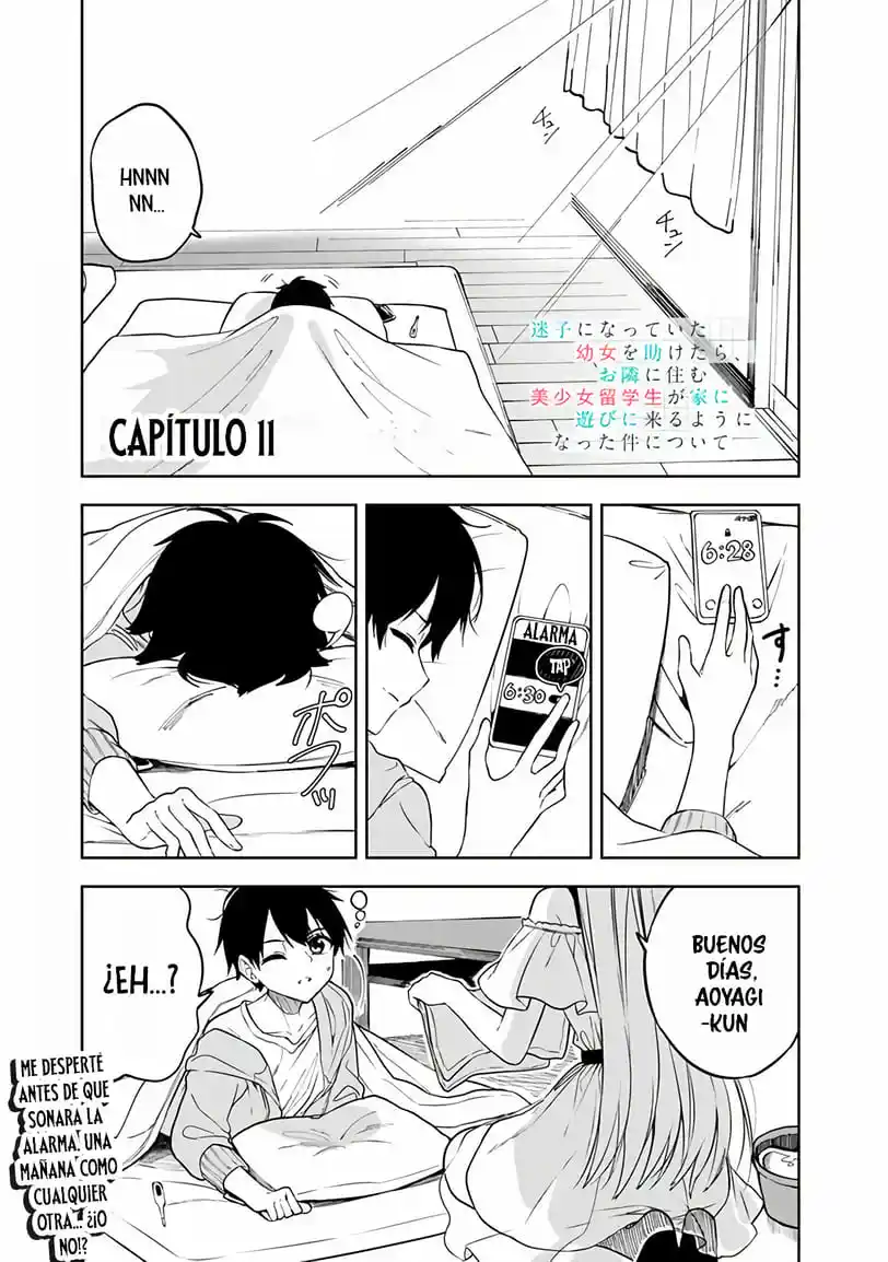 Maigo Ni Natteita Youjo Wo Tasuketara, Otonari Ni Sumu Bishoujo Ryuugakusei Ga Ie Ni Asobi Ni Kuru You Ni Natta Ken Nitsuite capítulo 11 página 4