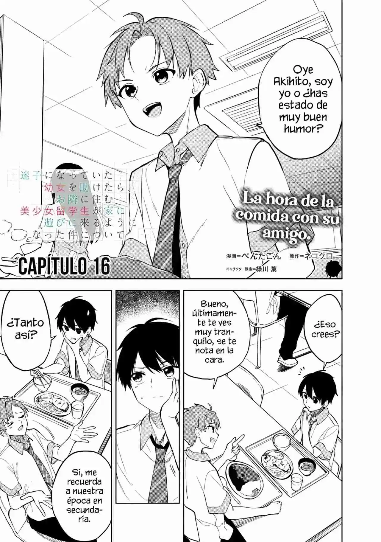 Maigo Ni Natteita Youjo Wo Tasuketara, Otonari Ni Sumu Bishoujo Ryuugakusei Ga Ie Ni Asobi Ni Kuru You Ni Natta Ken Nitsuite capítulo 16 página 4