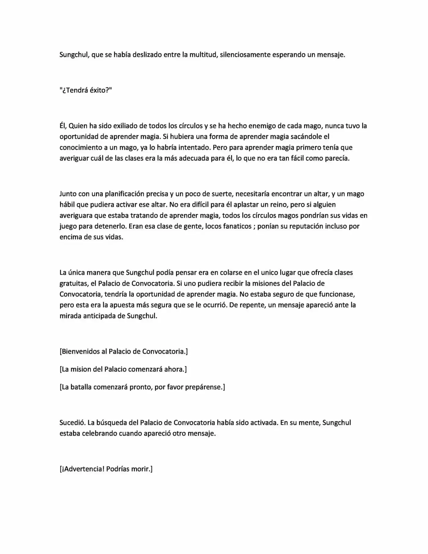 Main Character Hide His Strenght (Novela) - Capítulo 1 - Página 7 - LectorTMOo