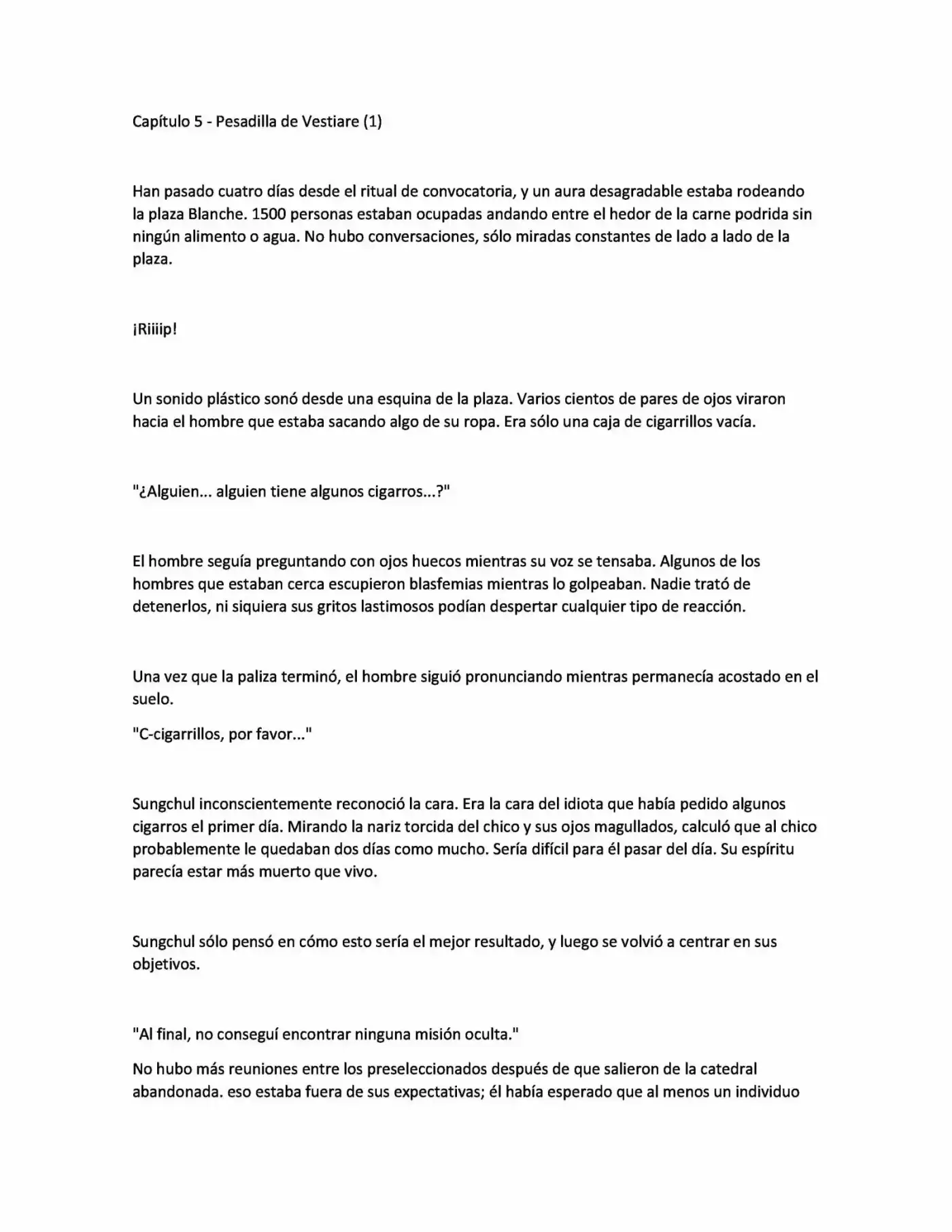 Main Character Hide His Strenght (Novela) - Capítulo 5 - Página 1 - LectorTMOo