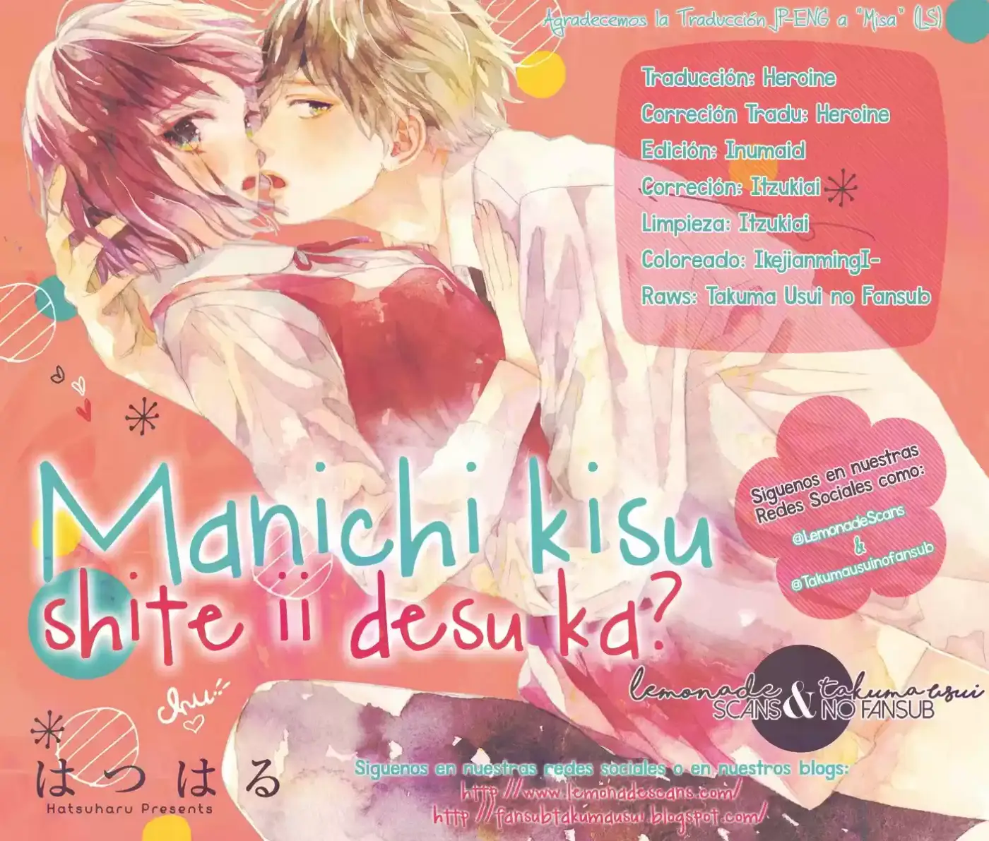 Mainichi Kiss Shite Ii Desu Ka? - Capítulo 16 - Página 1 - LectorTMOo
