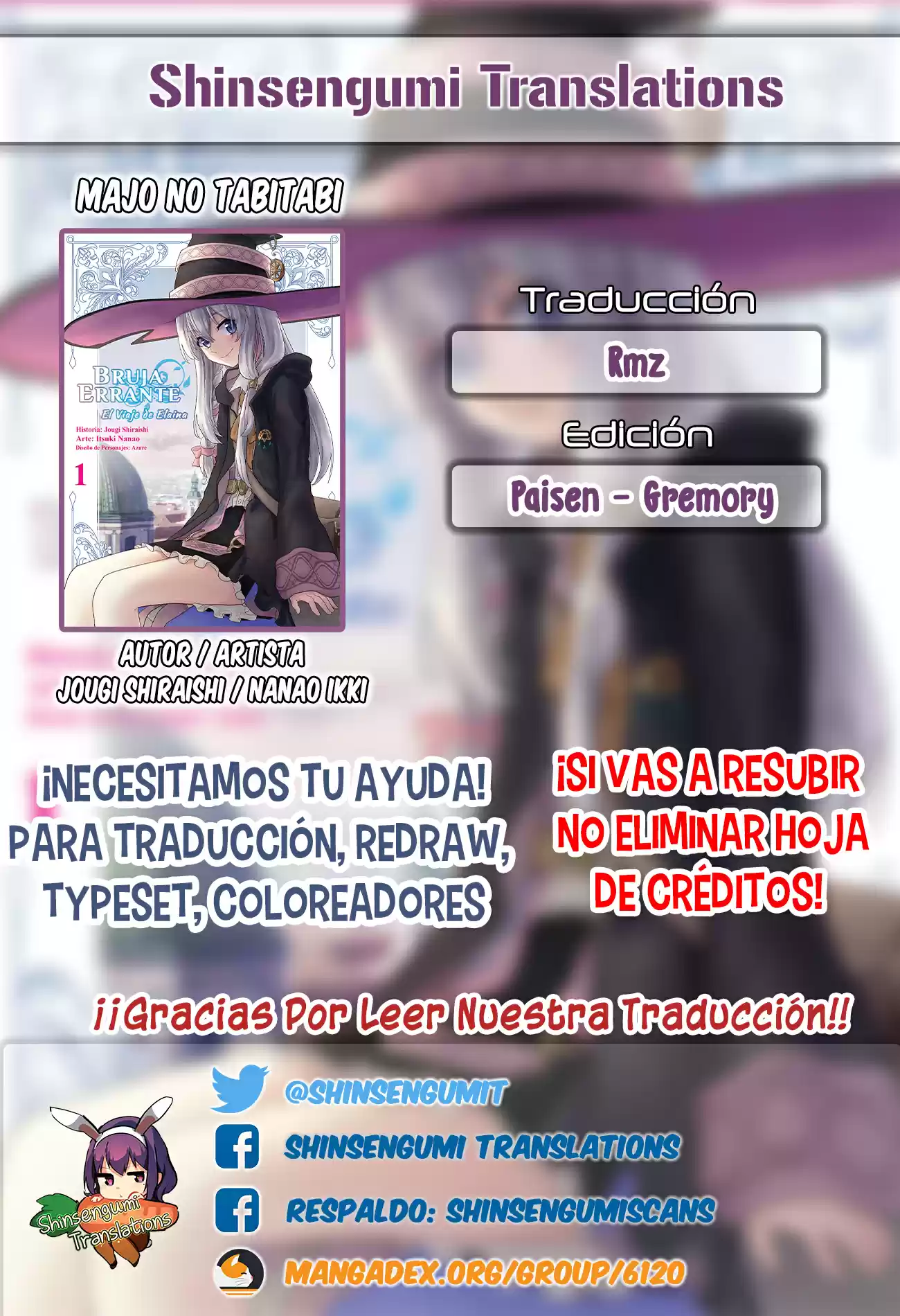 Majo No Tabitabi: The Journey Of Elaina - Capítulo 2 - Página 1 - LectorTMOo