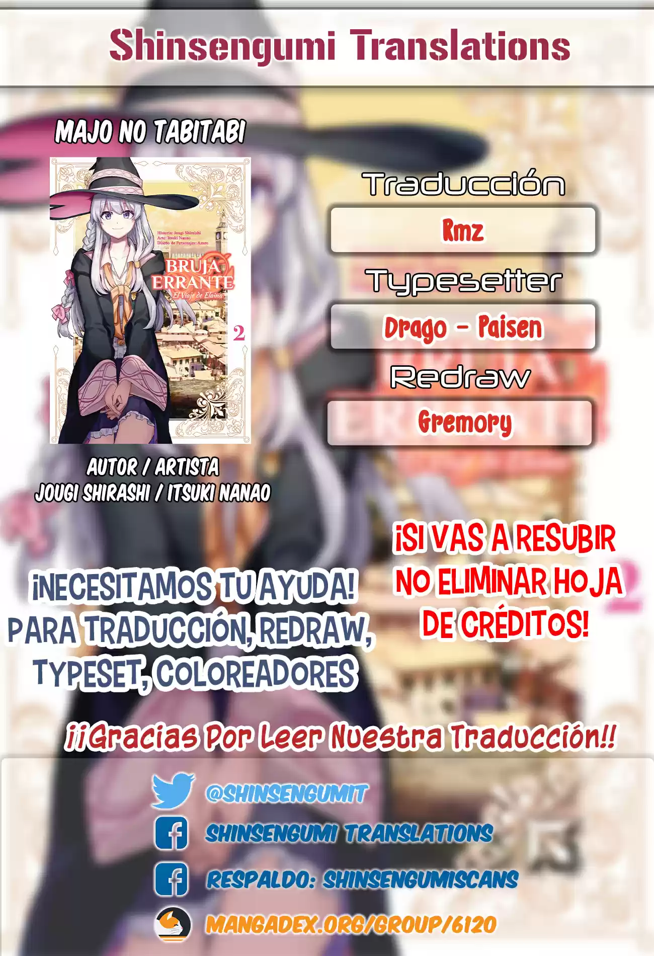 Majo No Tabitabi: The Journey Of Elaina - Capítulo 5 - Página 2 - LectorTMOo