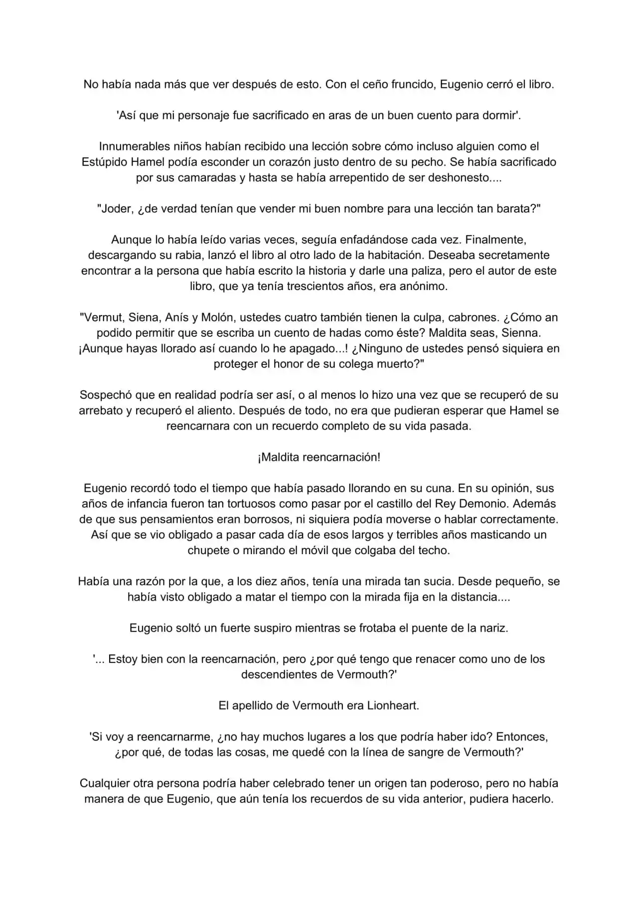 Maldita Reencarnación (Novela) - Capítulo 2 - Página 5 - LectorTMOo