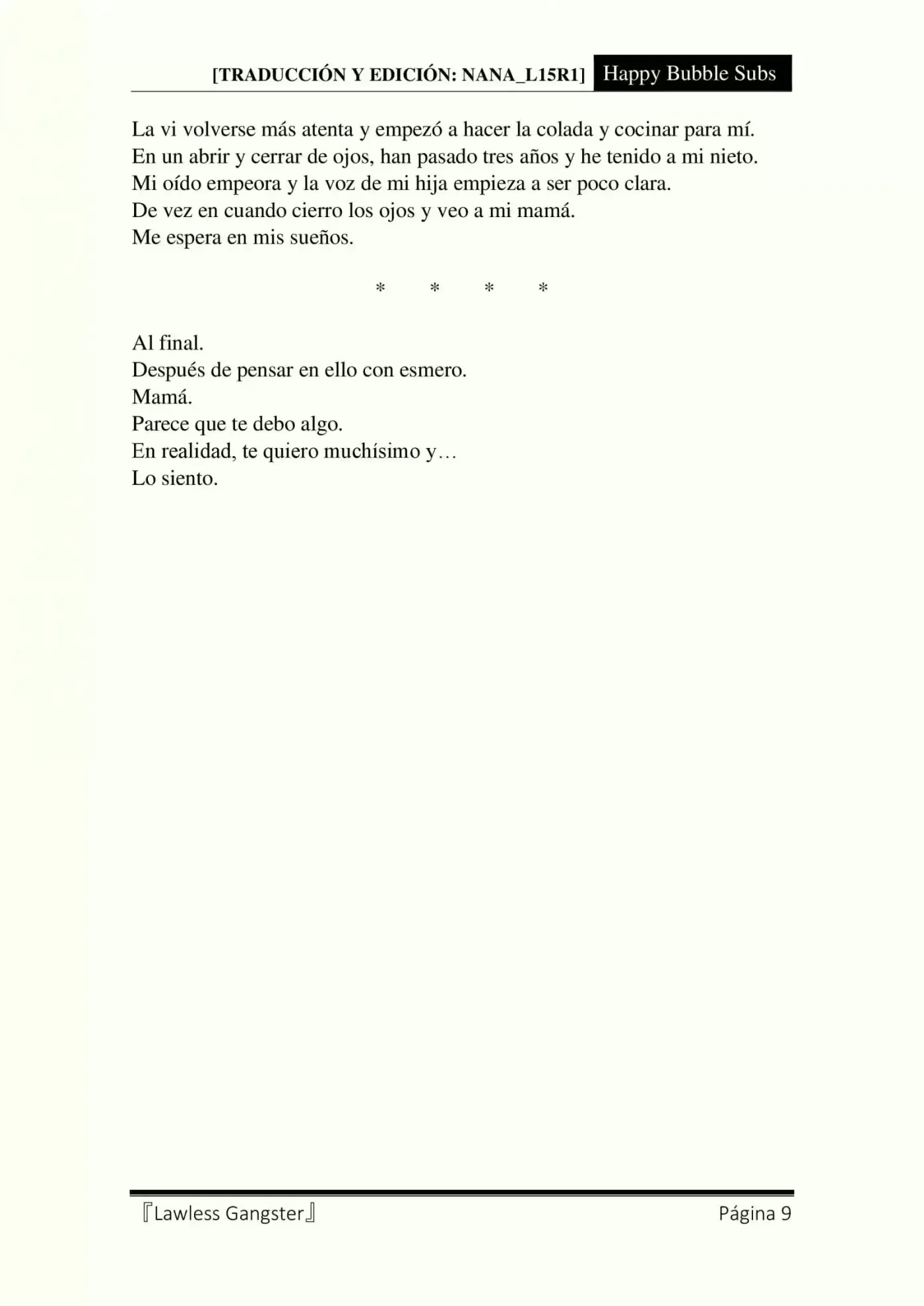 Mamá, Solía Odiarte (Novela) - Capítulo 1 - Página 9 - LectorTMOo