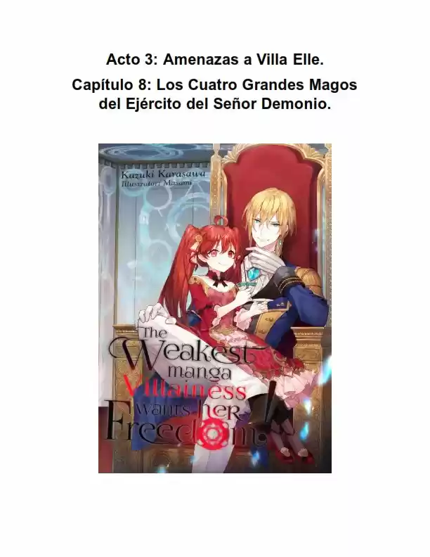 Maou-gun Shitennou No Saijaku Reijou Wa Jiyuu Ni Ikitai! (Novela) - Capítulo 8 - Página 1 - LectorTMOo