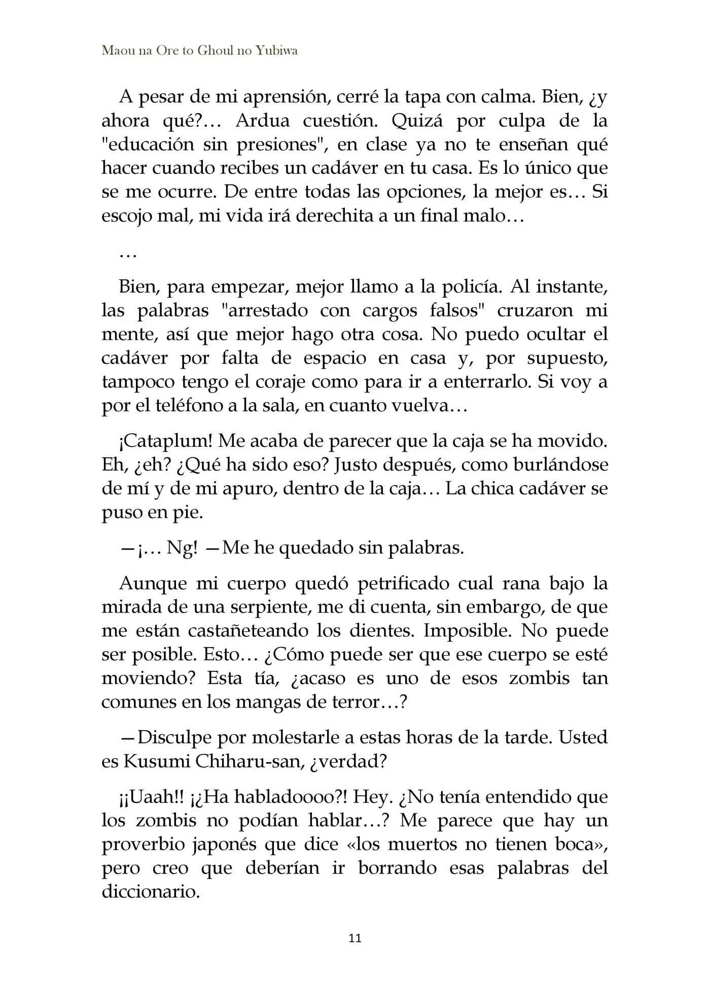 Maou Na Ore To Fushihime No Yubiwa (novela) - Capítulo 1 - Página 16 - LectorTMOo