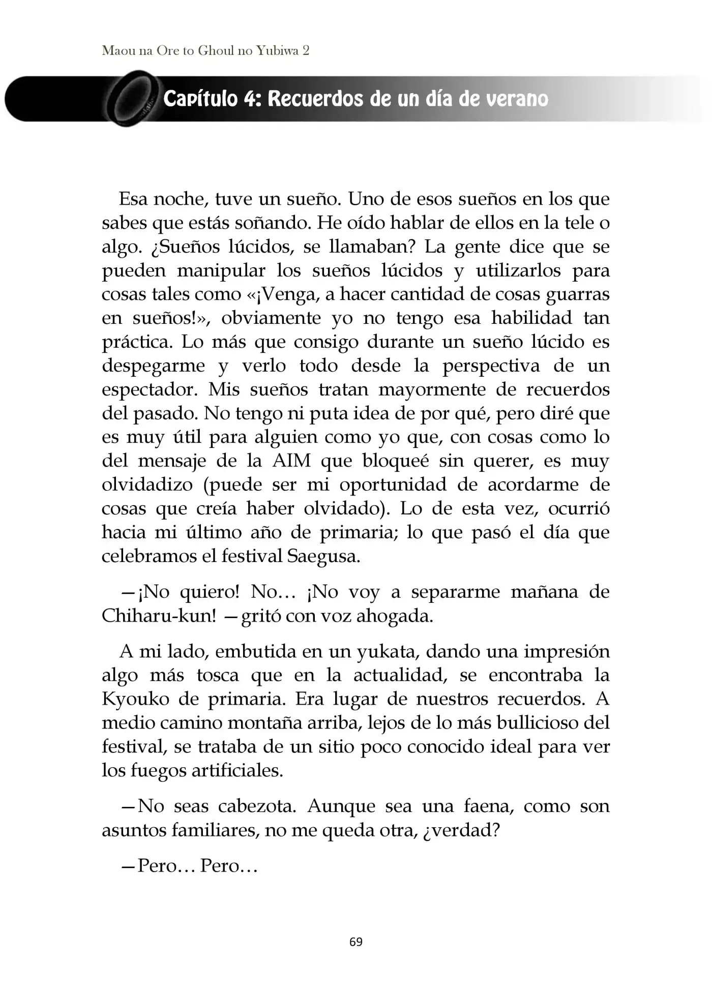 Maou Na Ore To Fushihime No Yubiwa (novela) - Capítulo 10 - Página 1 - LectorTMOo