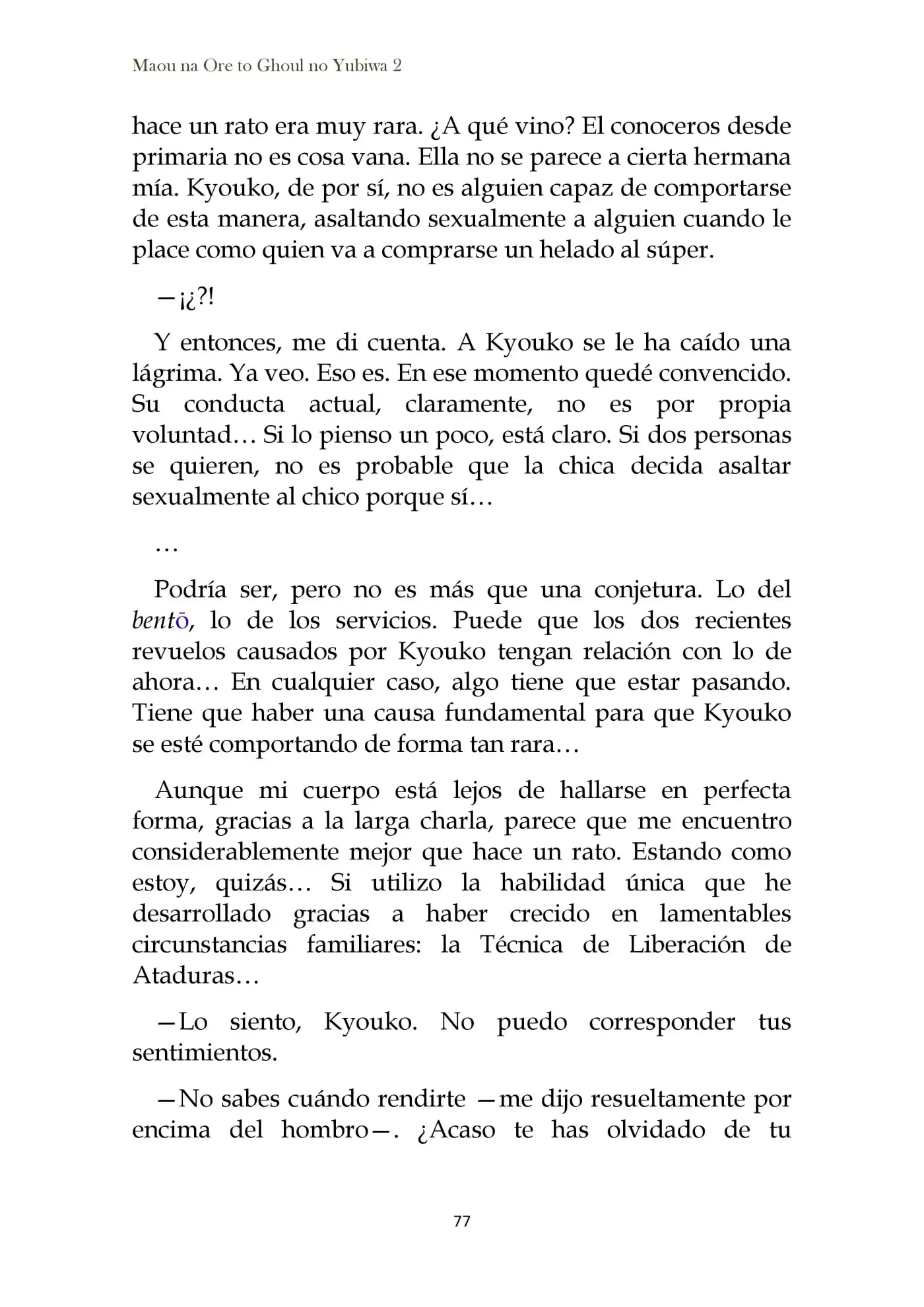 Maou Na Ore To Fushihime No Yubiwa (novela) - Capítulo 10 - Página 9 - LectorTMOo