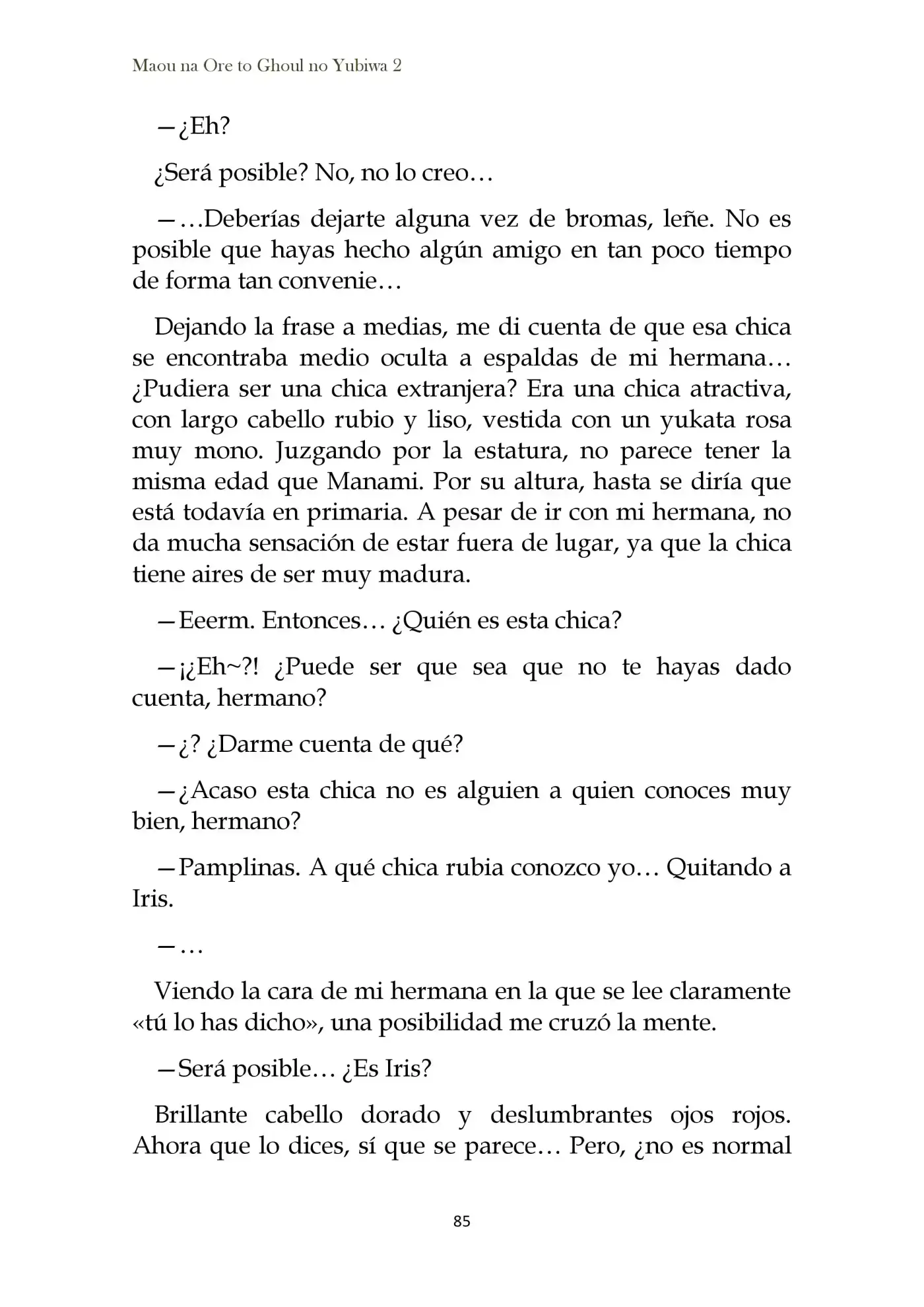 Maou Na Ore To Fushihime No Yubiwa (novela) - Capítulo 11 - Página 5 - LectorTMOo