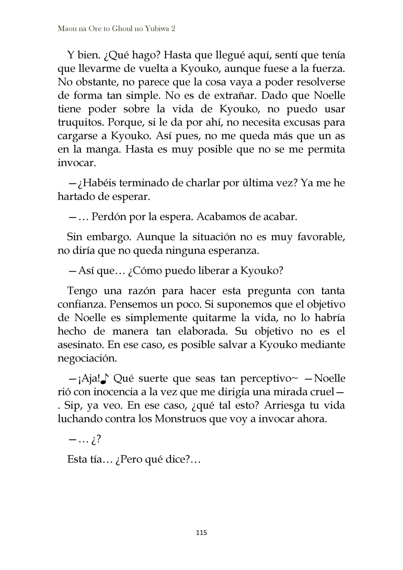 Maou Na Ore To Fushihime No Yubiwa (novela) - Capítulo 12 - Página 7 - LectorTMOo