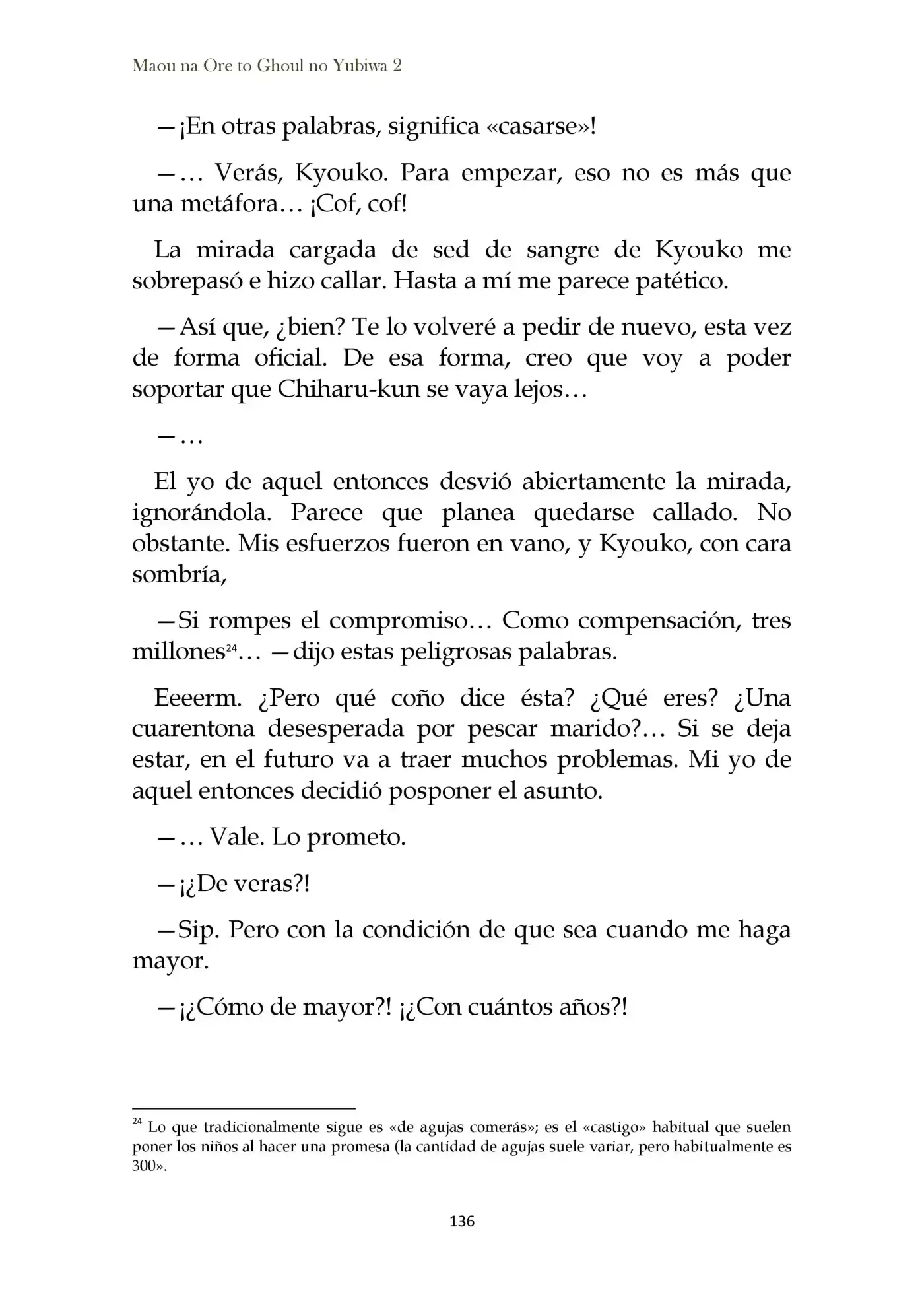 Maou Na Ore To Fushihime No Yubiwa (novela) - Capítulo 12 - Página 28 - LectorTMOo