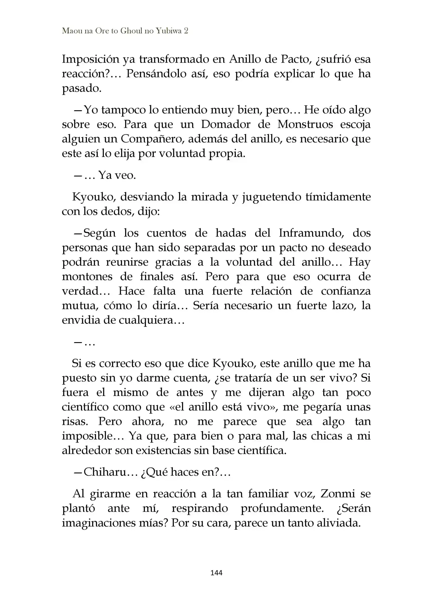 Maou Na Ore To Fushihime No Yubiwa (novela) - Capítulo 12 - Página 36 - LectorTMOo