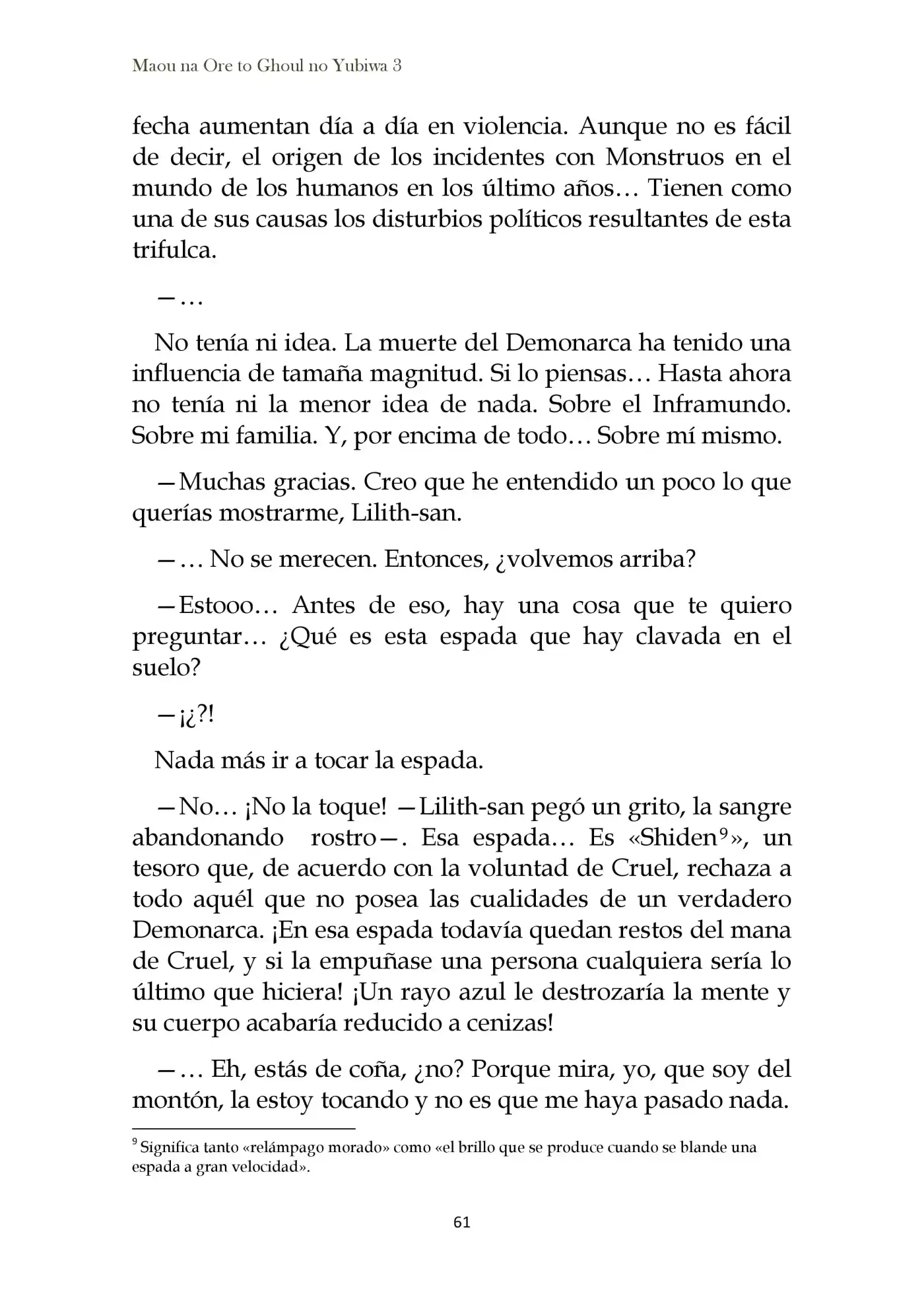Maou Na Ore To Fushihime No Yubiwa (novela) - Capítulo 15 - Página 45 - LectorTMOo