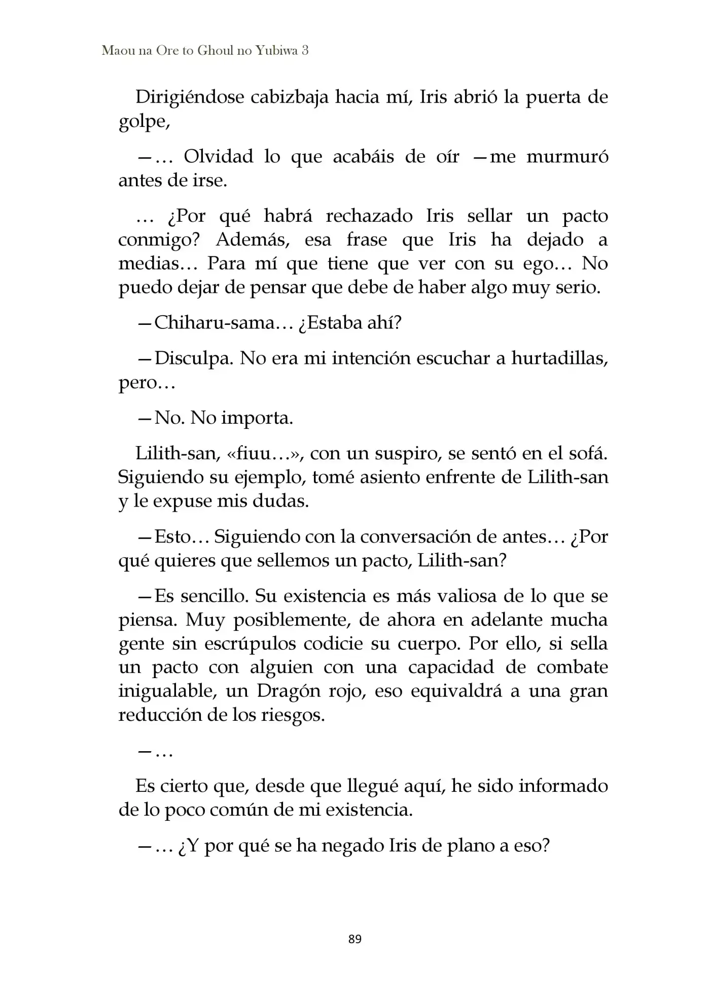 Maou Na Ore To Fushihime No Yubiwa (novela) - Capítulo 16 - Página 19 - LectorTMOo