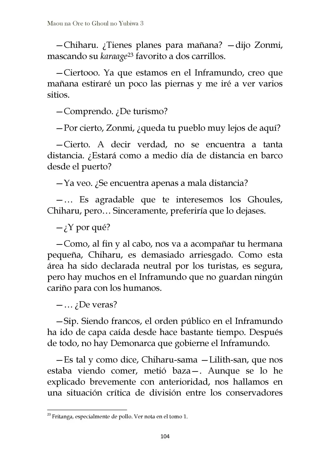 Maou Na Ore To Fushihime No Yubiwa (novela) - Capítulo 17 - Página 9 - LectorTMOo