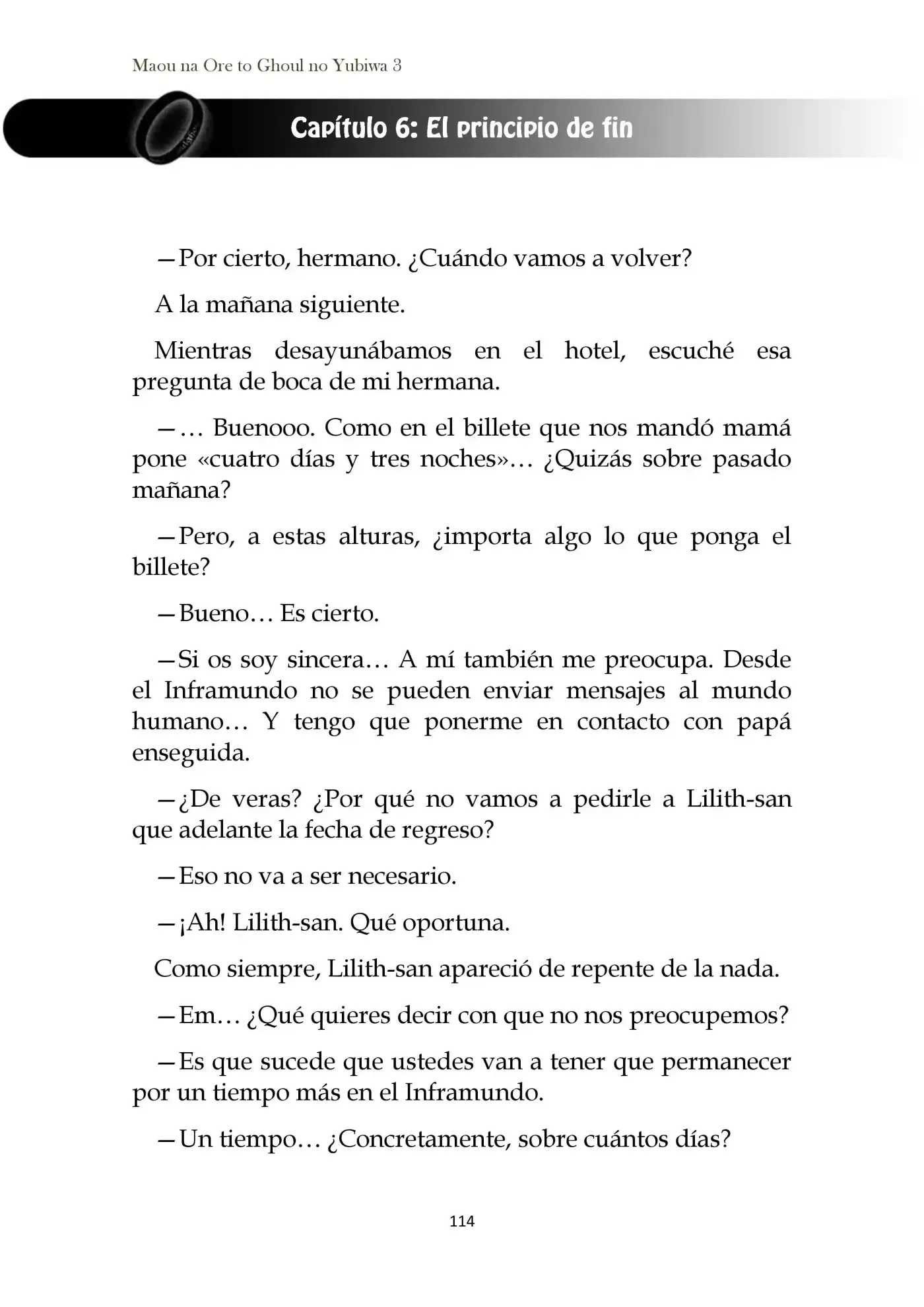 Maou Na Ore To Fushihime No Yubiwa (novela) - Capítulo 18 - Página 1 - LectorTMOo