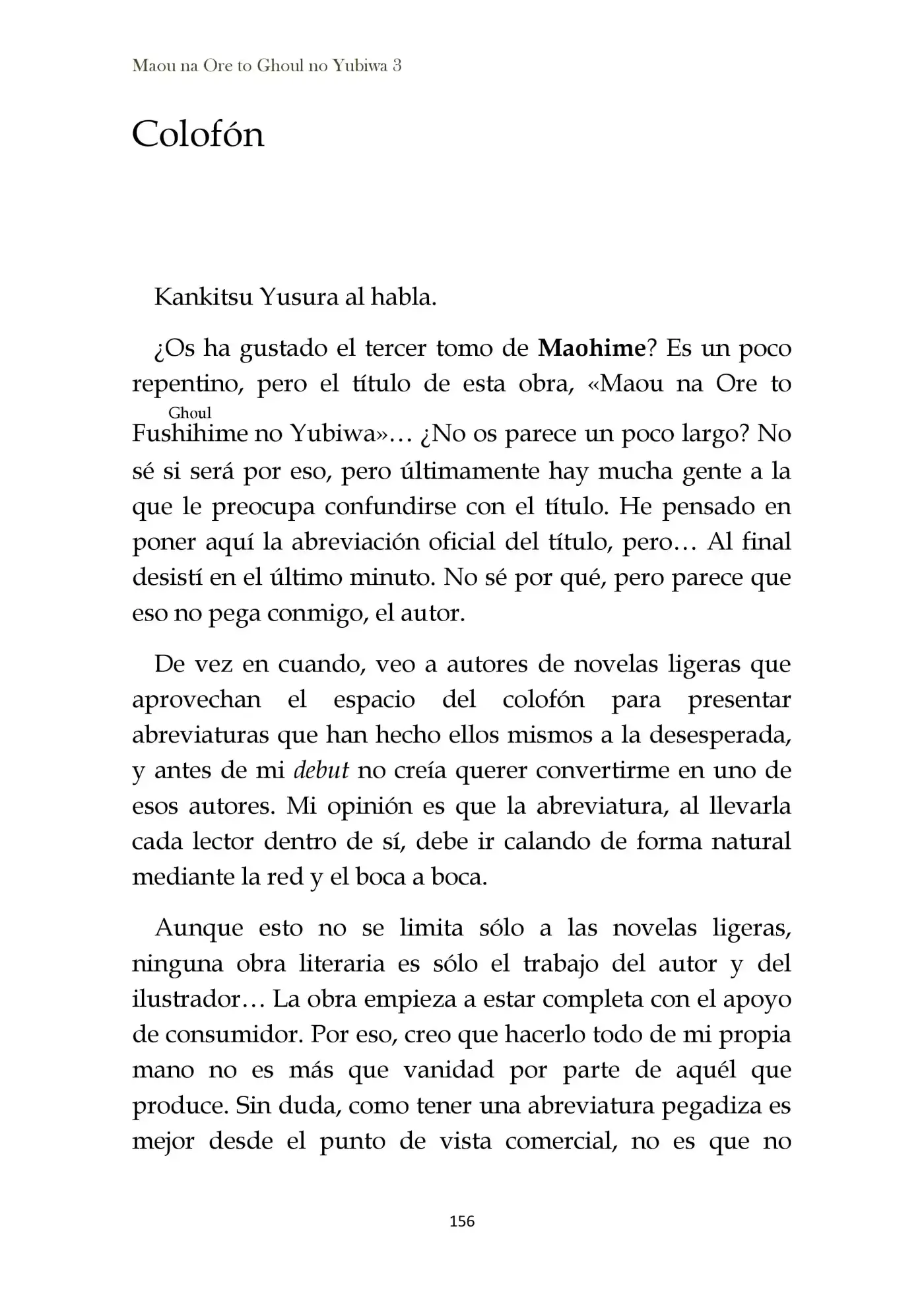 Maou Na Ore To Fushihime No Yubiwa (novela) - Capítulo 18 - Página 43 - LectorTMOo