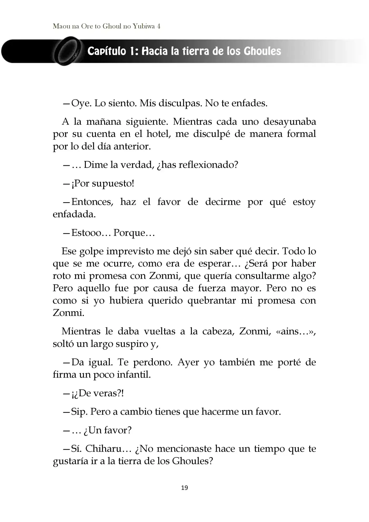 Maou Na Ore To Fushihime No Yubiwa (novela) - Capítulo 19 - Página 23 - LectorTMOo