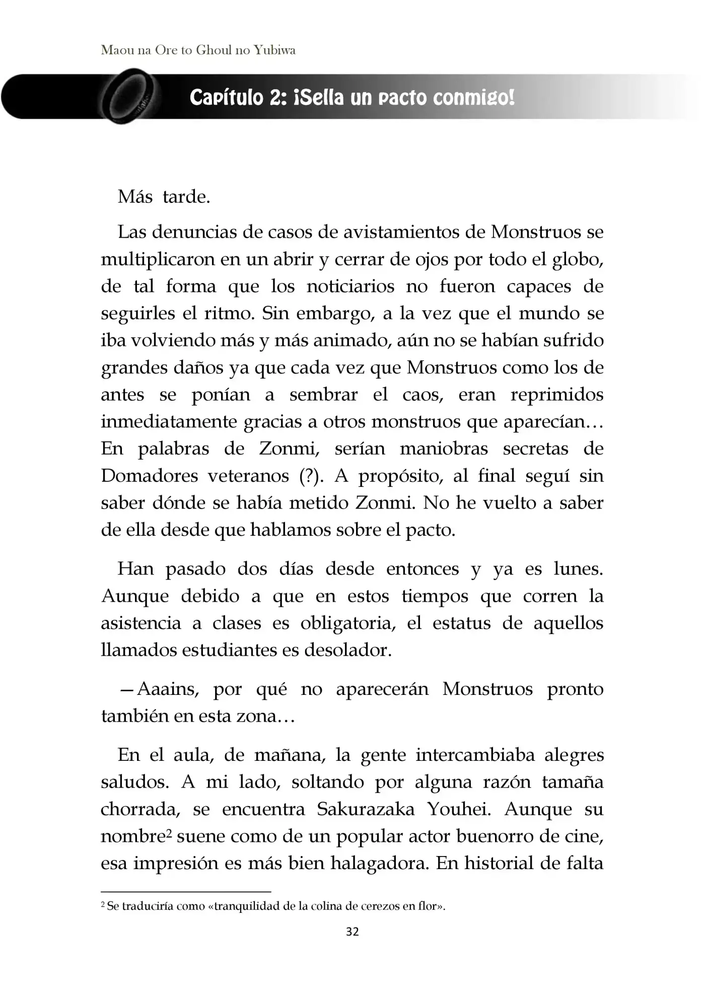 Maou Na Ore To Fushihime No Yubiwa (novela) - Capítulo 2 - Página 1 - LectorTMOo