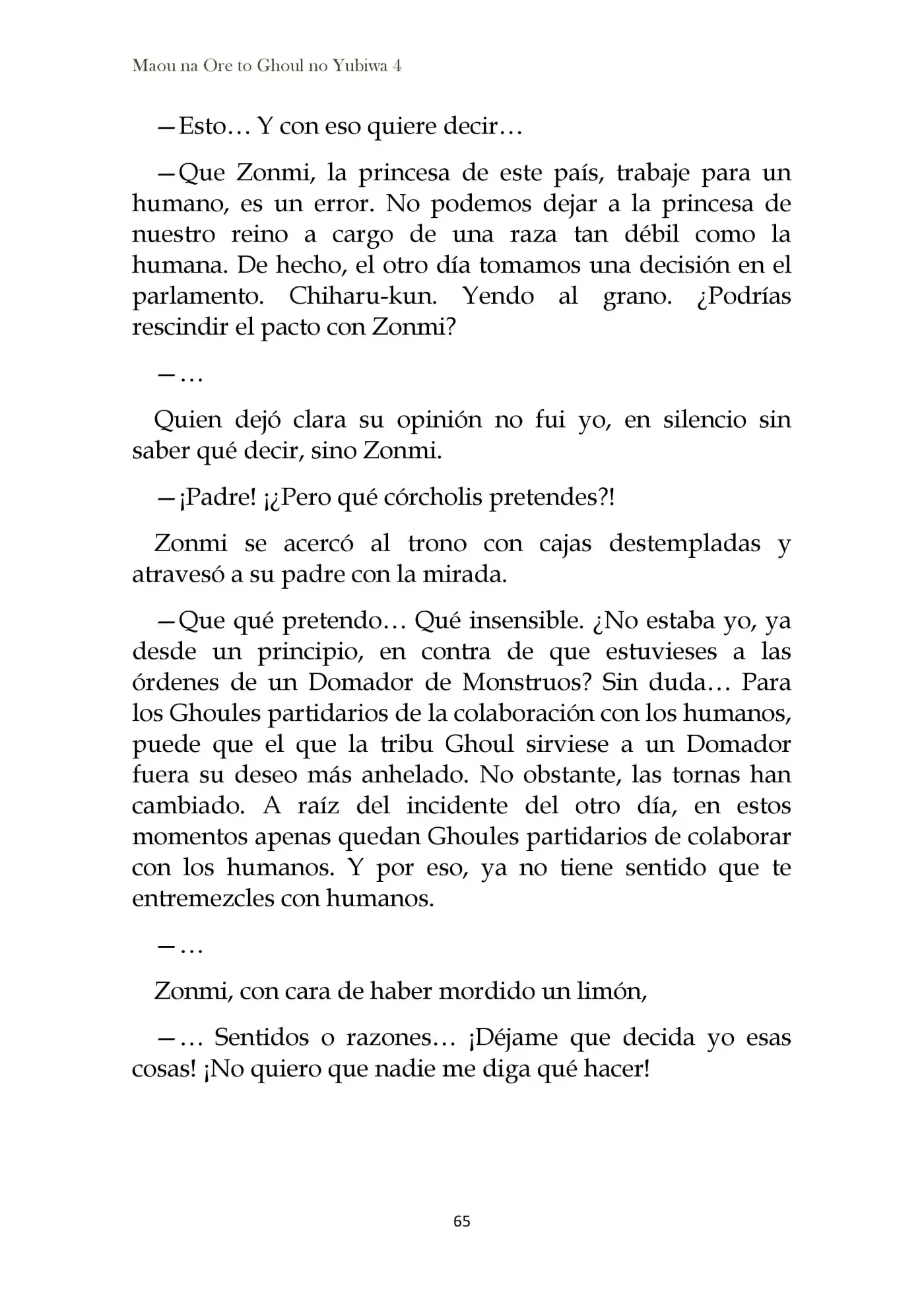 Maou Na Ore To Fushihime No Yubiwa (novela) - Capítulo 21 - Página 15 - LectorTMOo