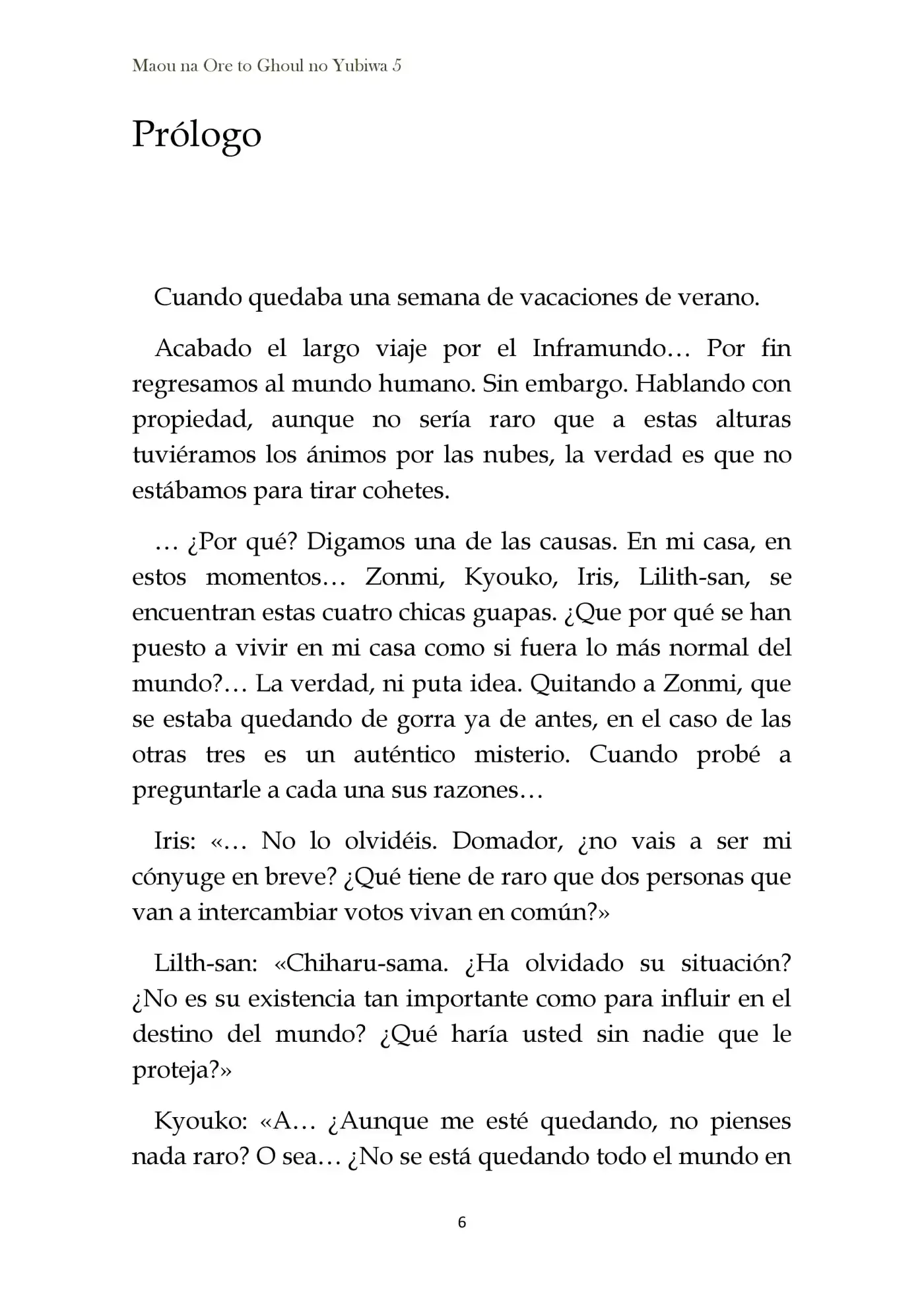 Maou Na Ore To Fushihime No Yubiwa (novela) - Capítulo 25 - Página 10 - LectorTMOo
