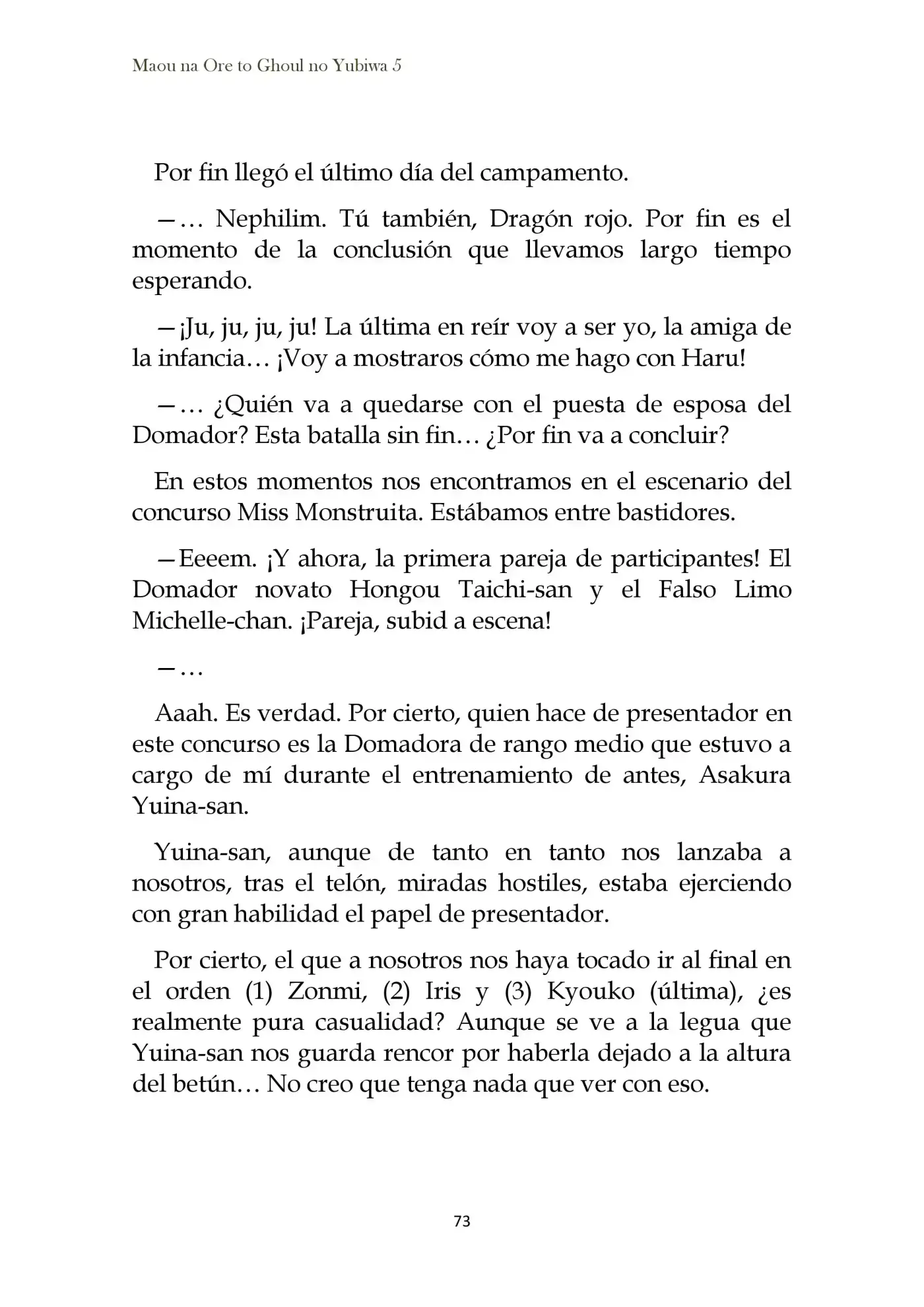 Maou Na Ore To Fushihime No Yubiwa (novela) - Capítulo 27 - Página 5 - LectorTMOo