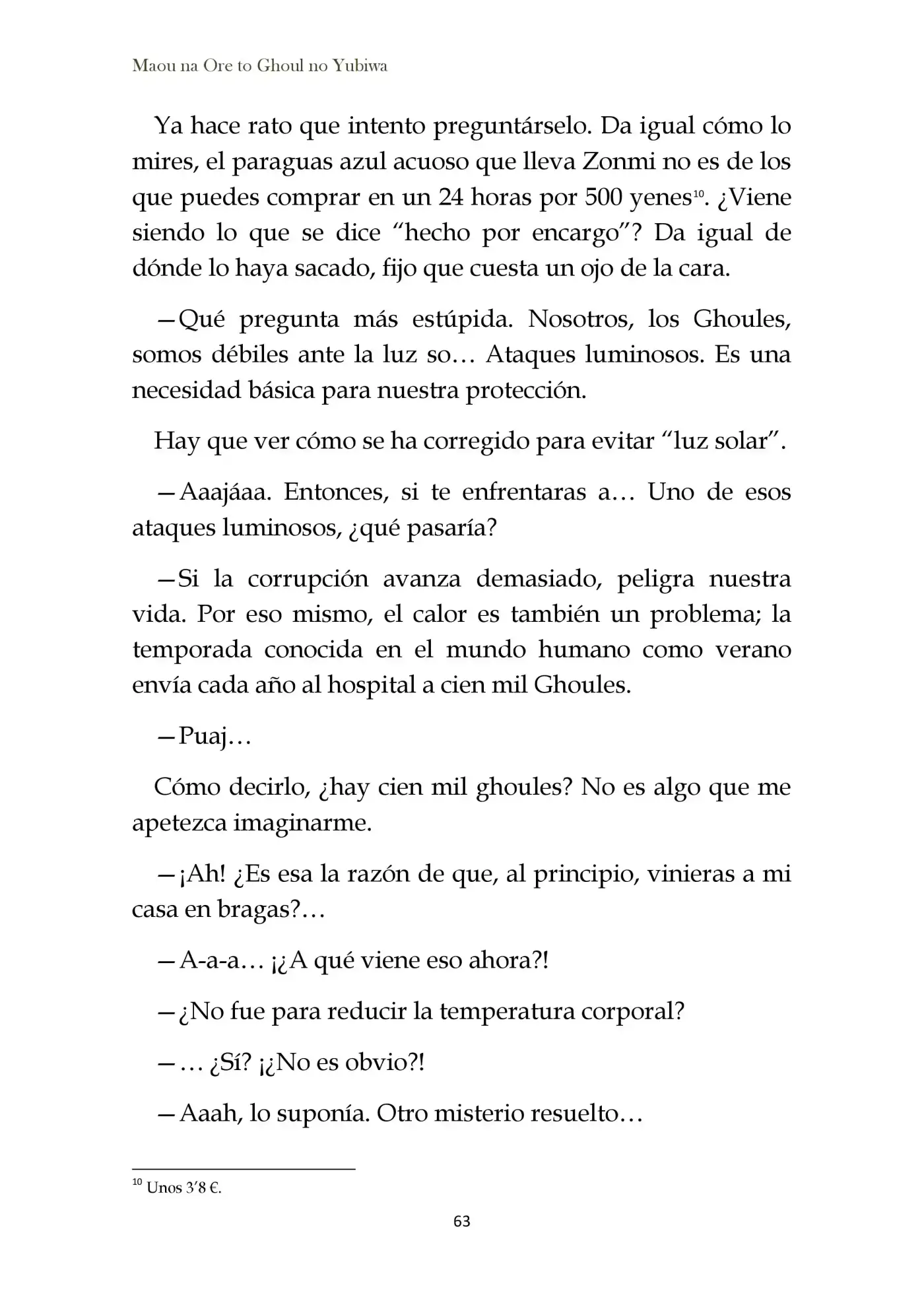 Maou Na Ore To Fushihime No Yubiwa (novela) - Capítulo 3 - Página 3 - LectorTMOo
