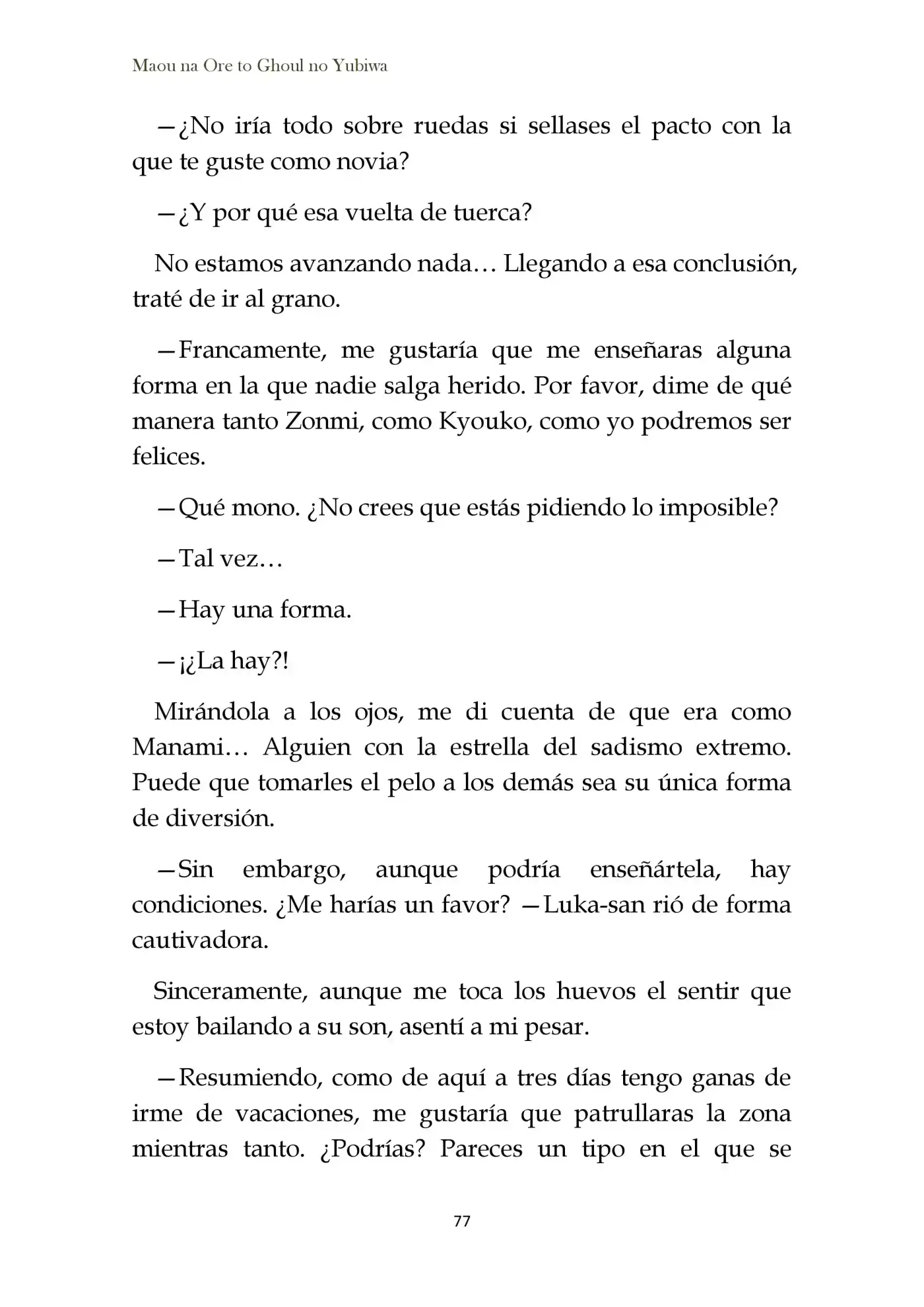 Maou Na Ore To Fushihime No Yubiwa (novela) - Capítulo 3 - Página 17 - LectorTMOo