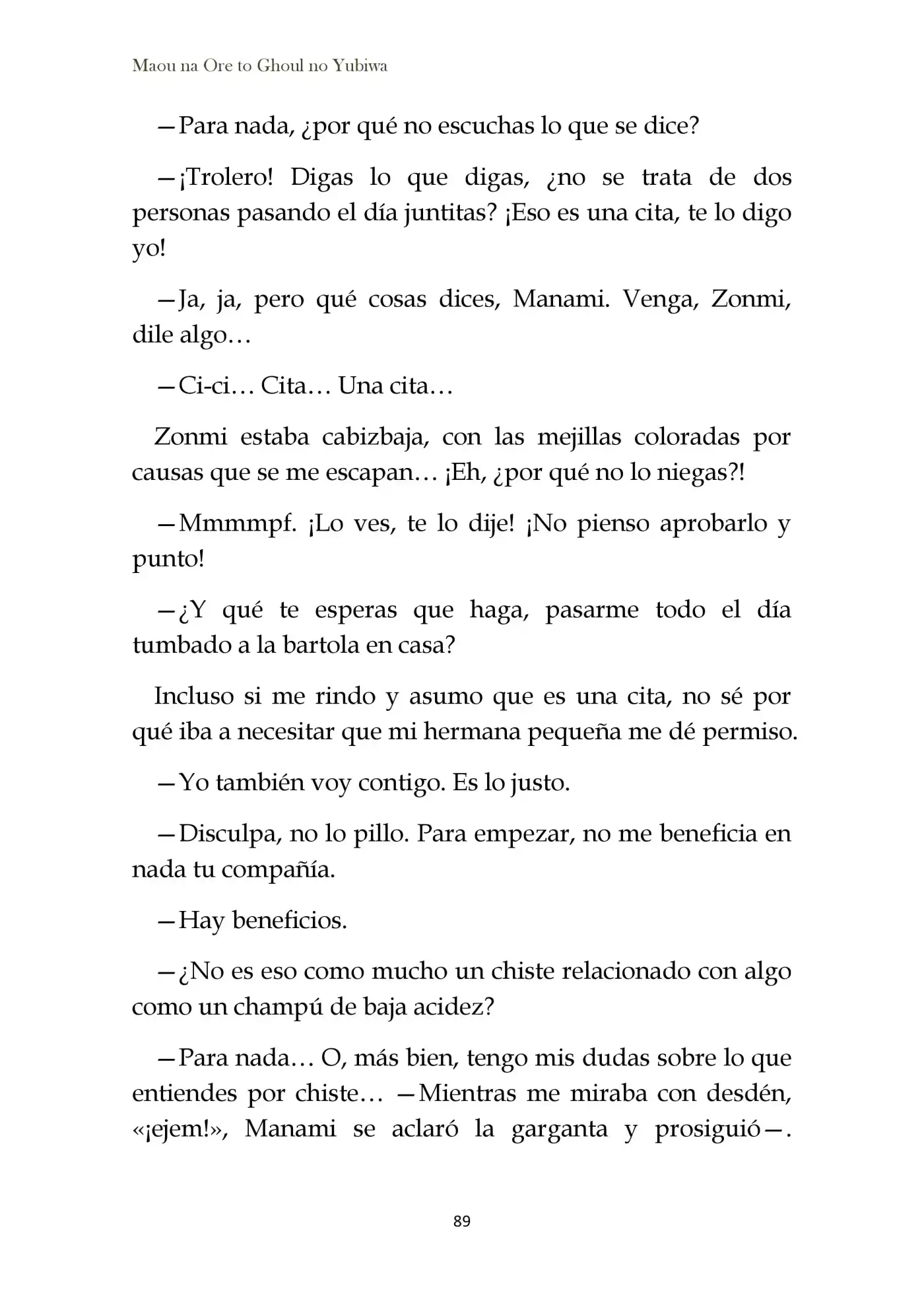 Maou Na Ore To Fushihime No Yubiwa (novela) - Capítulo 3 - Página 29 - LectorTMOo