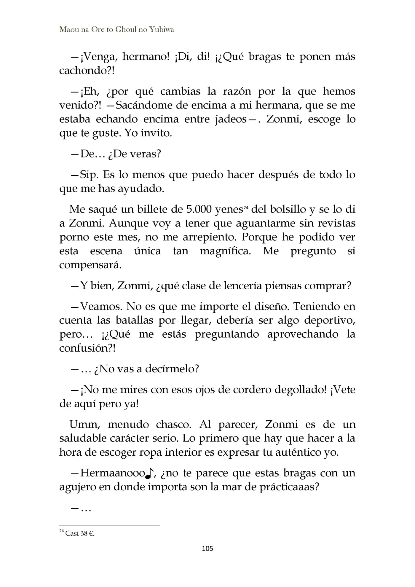 Maou Na Ore To Fushihime No Yubiwa (novela) - Capítulo 4 - Página 6 - LectorTMOo