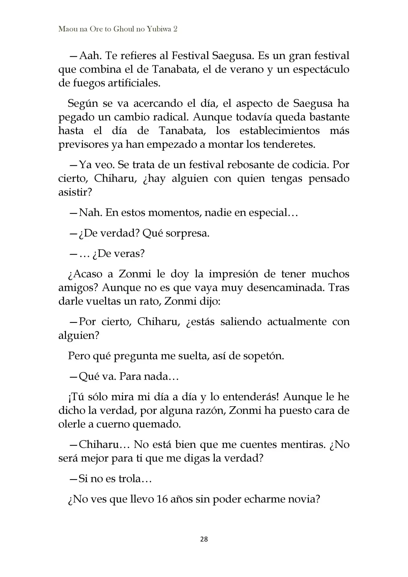Maou Na Ore To Fushihime No Yubiwa (novela) - Capítulo 8 - Página 2 - LectorTMOo