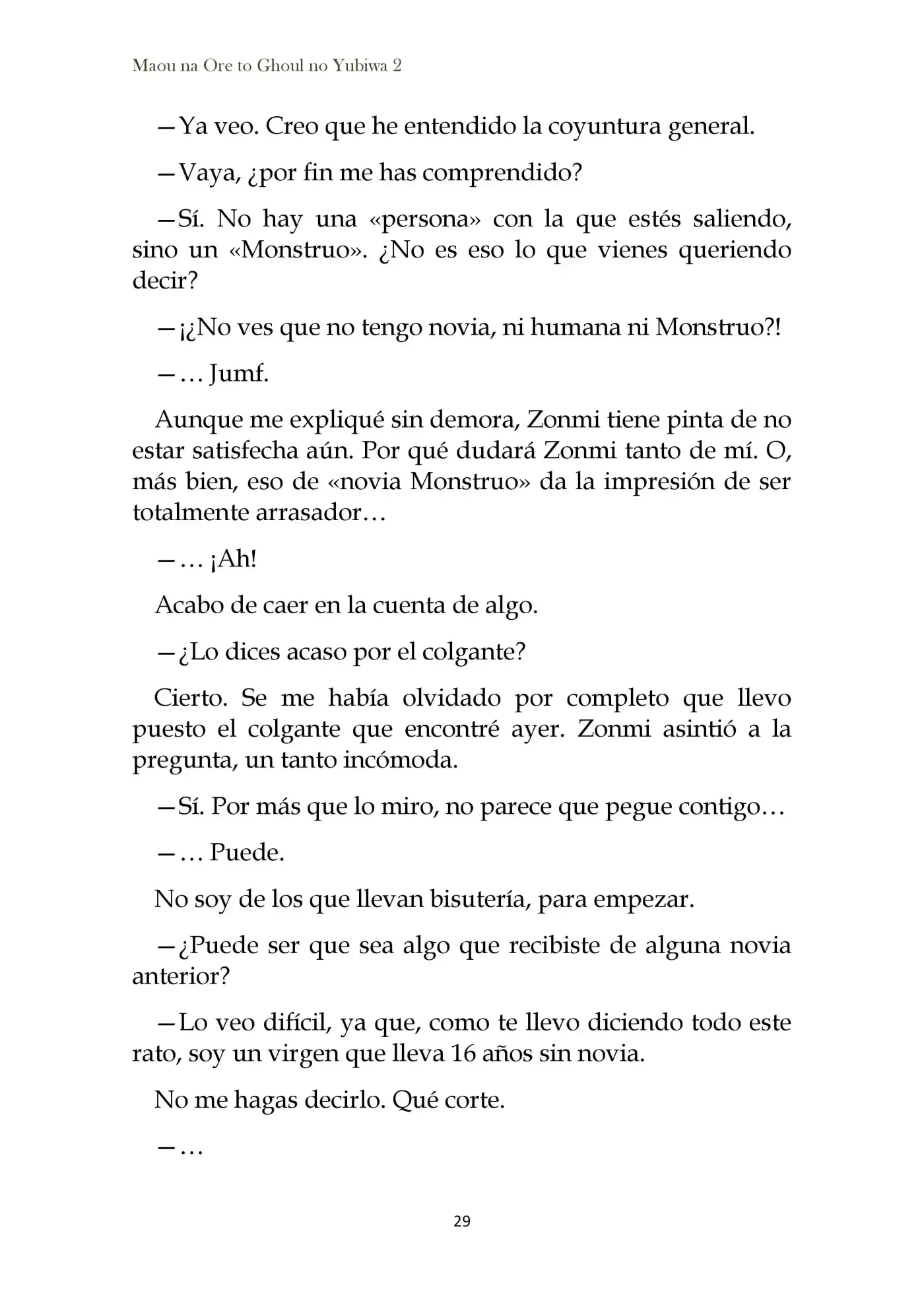 Maou Na Ore To Fushihime No Yubiwa (novela) - Capítulo 8 - Página 3 - LectorTMOo