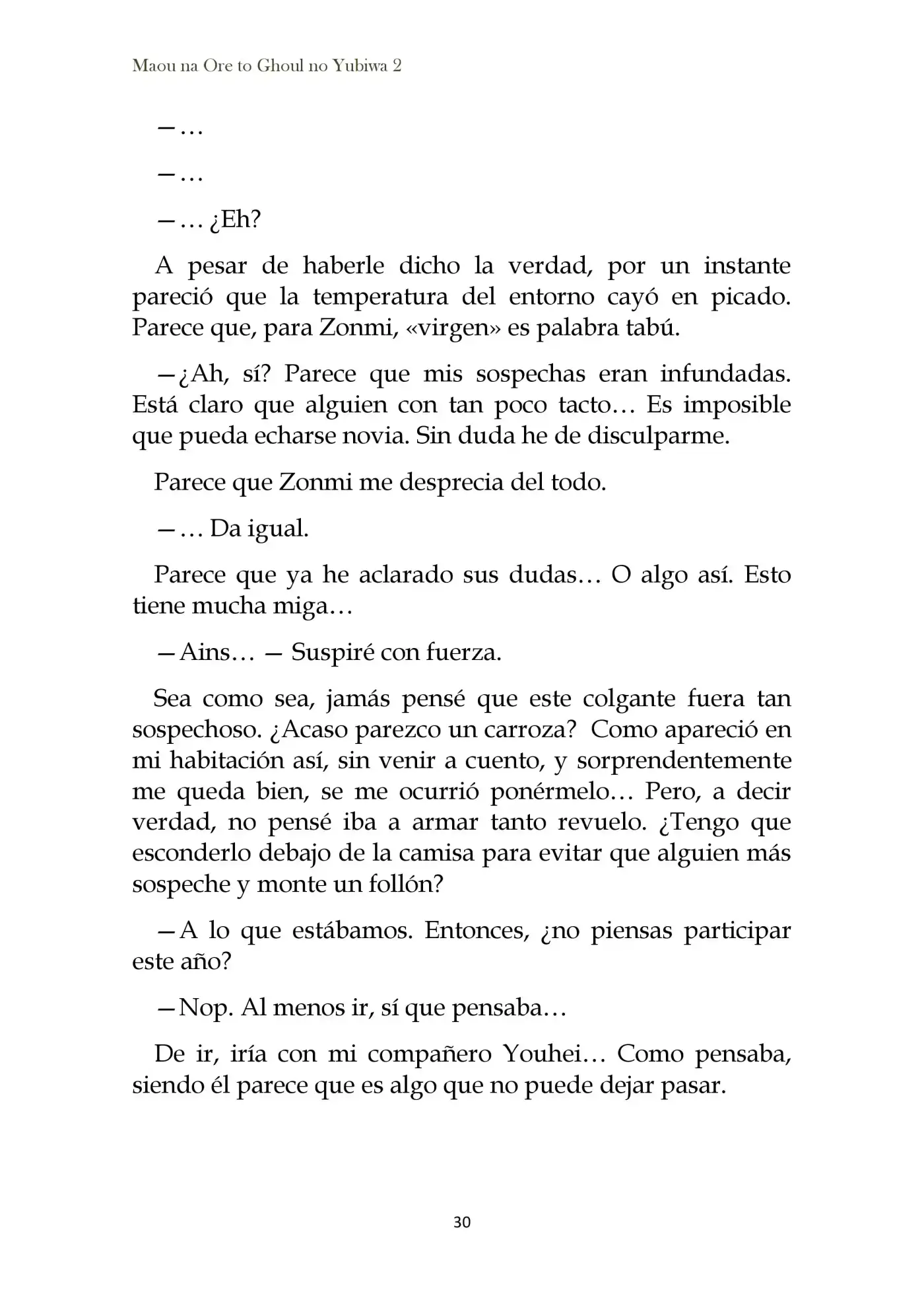 Maou Na Ore To Fushihime No Yubiwa (novela) - Capítulo 8 - Página 4 - LectorTMOo