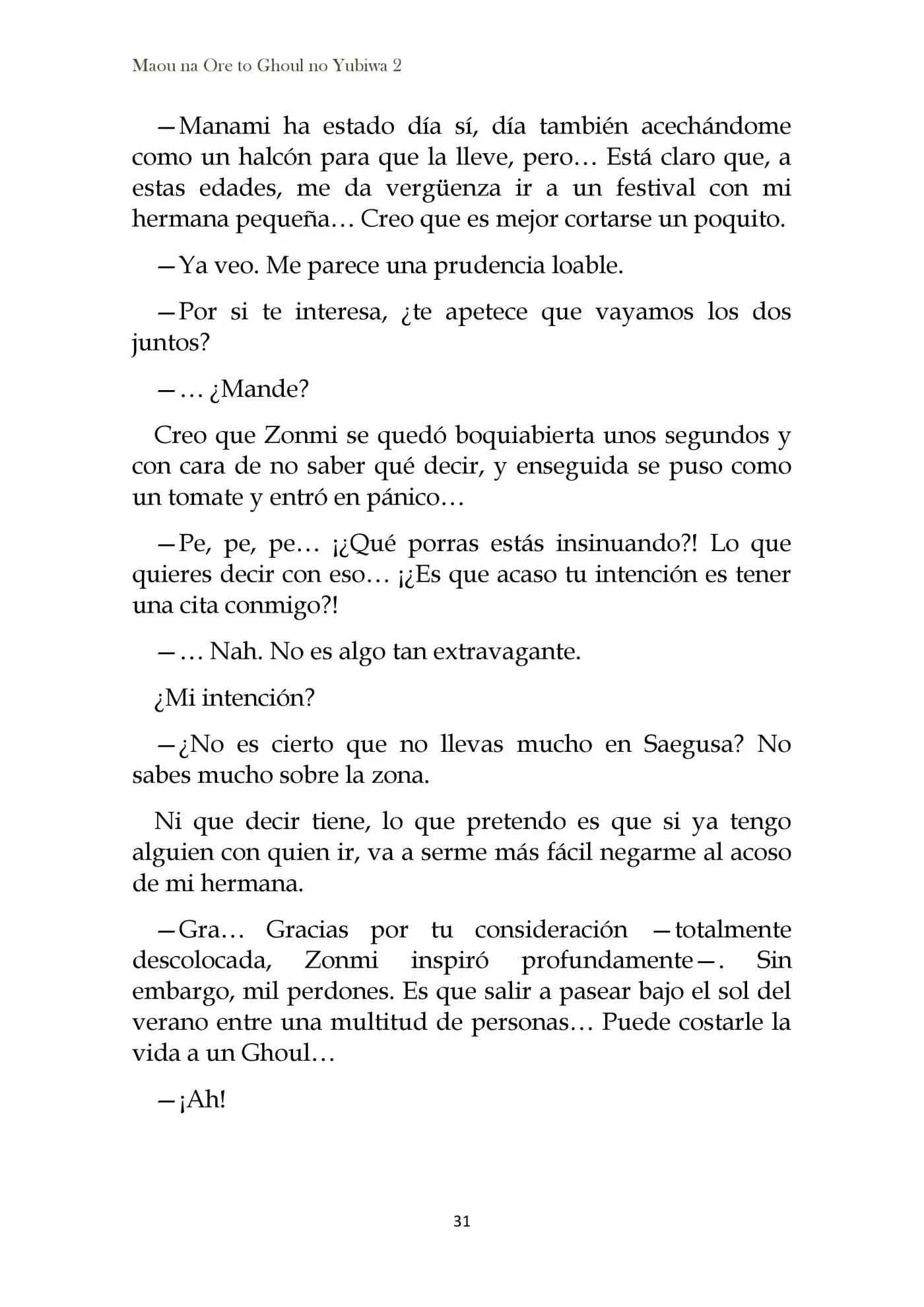 Maou Na Ore To Fushihime No Yubiwa (novela) - Capítulo 8 - Página 5 - LectorTMOo