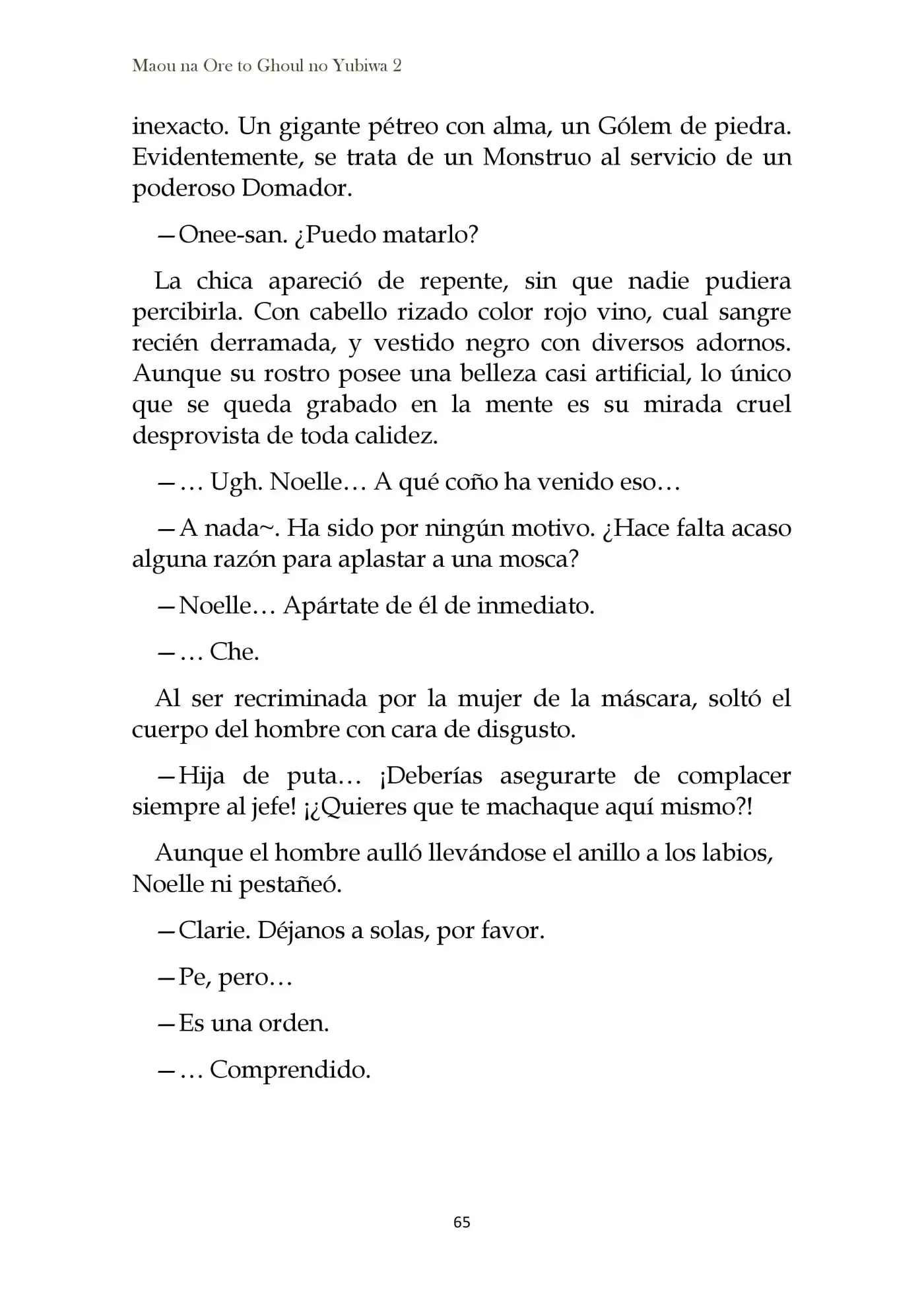 Maou Na Ore To Fushihime No Yubiwa (novela) - Capítulo 9 - Página 11 - LectorTMOo
